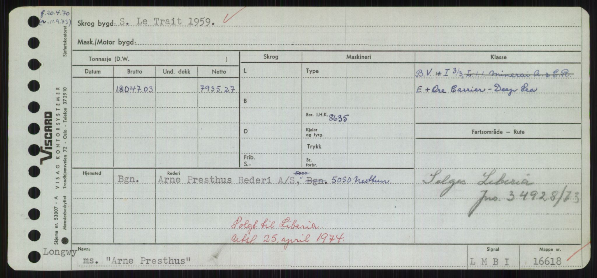 Sjøfartsdirektoratet med forløpere, Skipsmålingen, RA/S-1627/H/Hd/L0002: Fartøy, Apa-Axe, p. 151