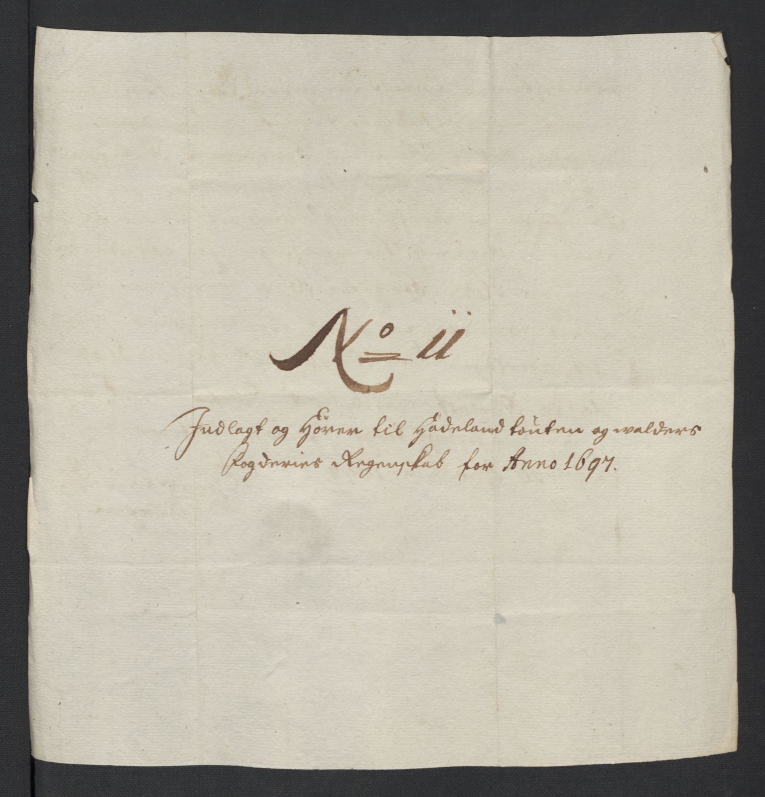 Rentekammeret inntil 1814, Reviderte regnskaper, Fogderegnskap, AV/RA-EA-4092/R18/L1295: Fogderegnskap Hadeland, Toten og Valdres, 1697, p. 214