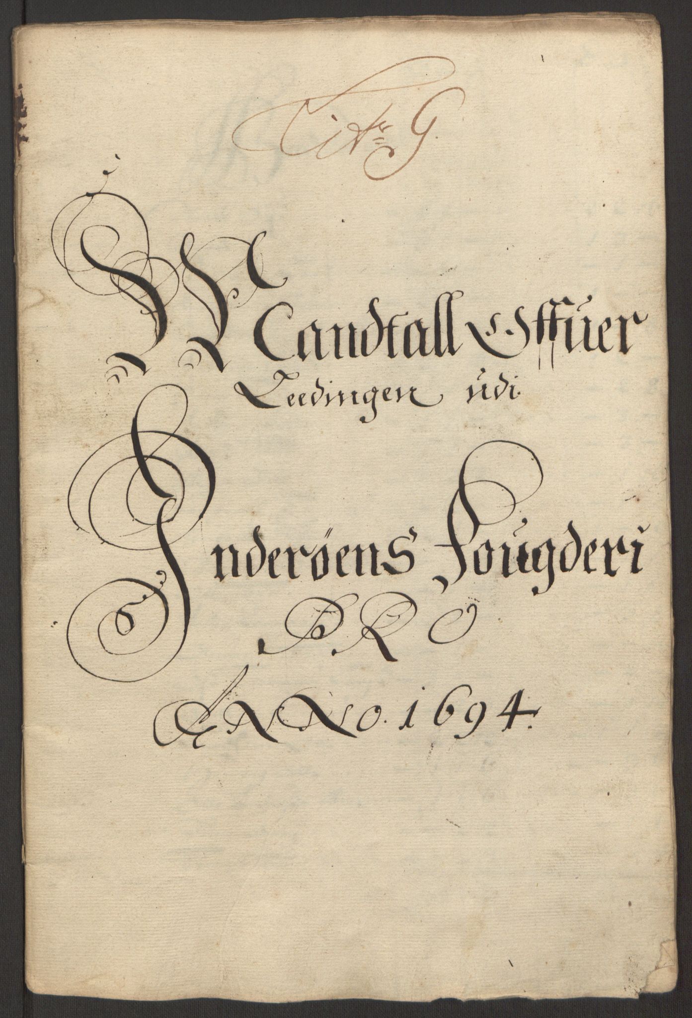 Rentekammeret inntil 1814, Reviderte regnskaper, Fogderegnskap, RA/EA-4092/R63/L4308: Fogderegnskap Inderøy, 1692-1694, p. 583