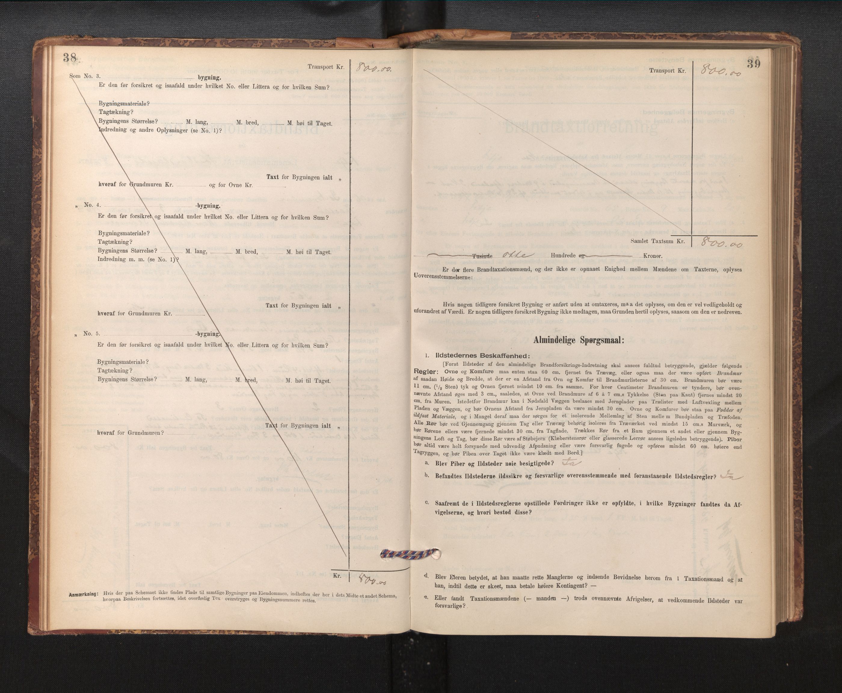 Lensmannen i Fitjar, AV/SAB-A-32001/0012/L0001: Branntakstprotokoll, skjematakst, 1895-1948, p. 38-39