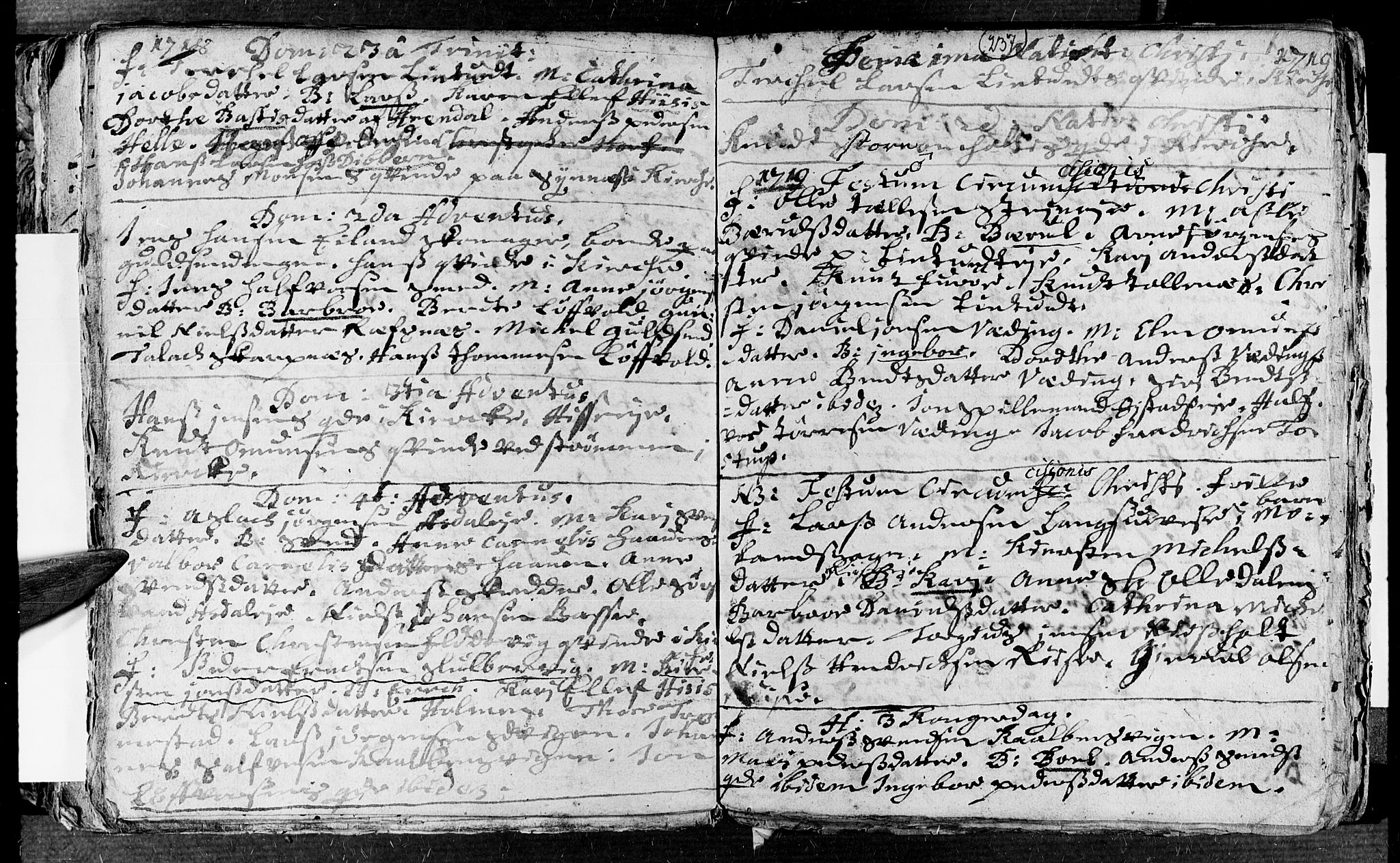 Øyestad sokneprestkontor, AV/SAK-1111-0049/F/Fa/L0002: Parish register (official) no. A 2, 1692-1722, p. 237