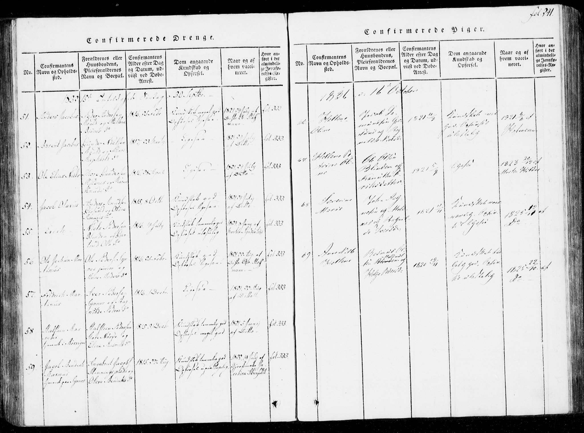 Ministerialprotokoller, klokkerbøker og fødselsregistre - Møre og Romsdal, AV/SAT-A-1454/537/L0517: Parish register (official) no. 537A01, 1818-1862, p. 241