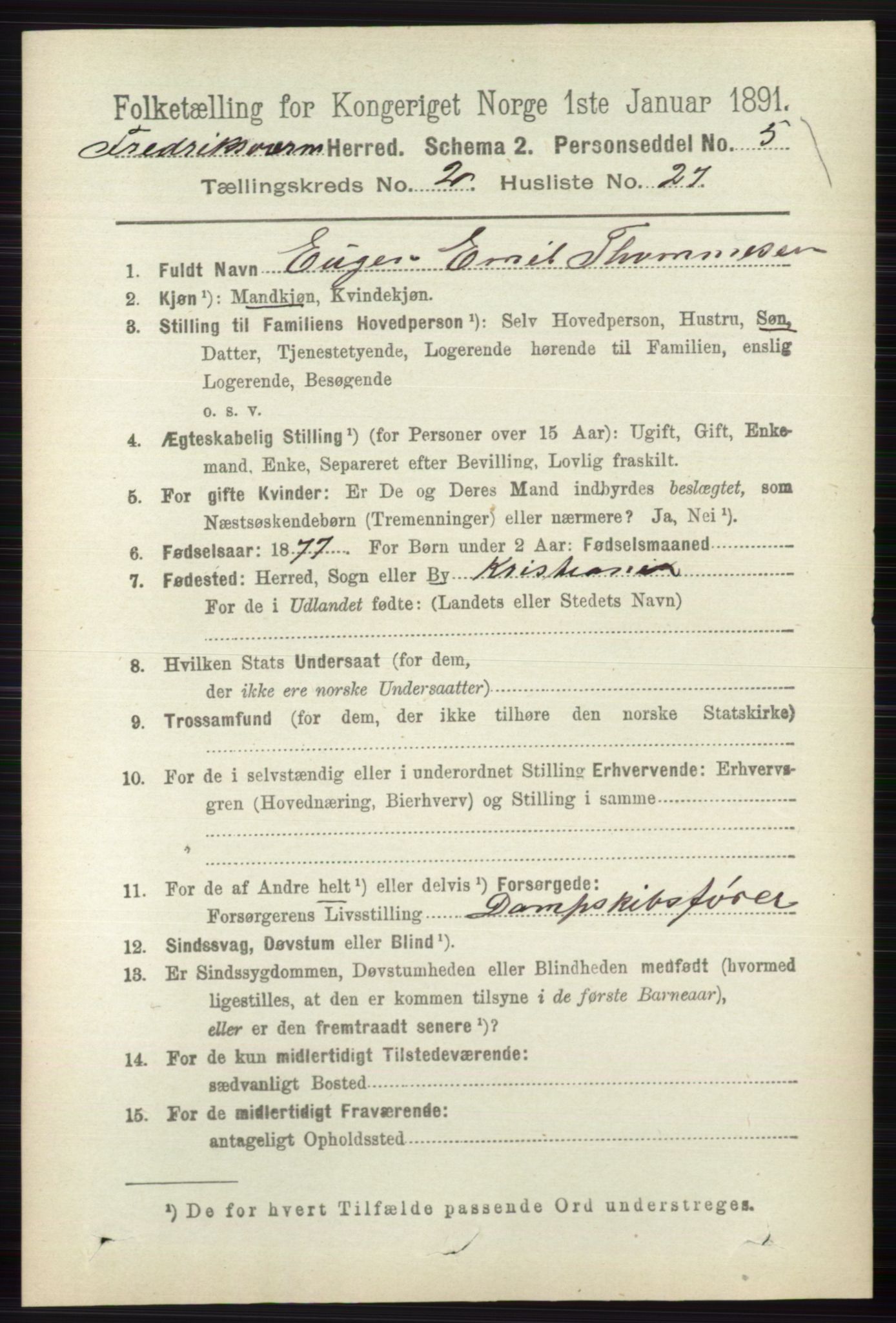 RA, 1891 census for 0798 Fredriksvern, 1891, p. 417