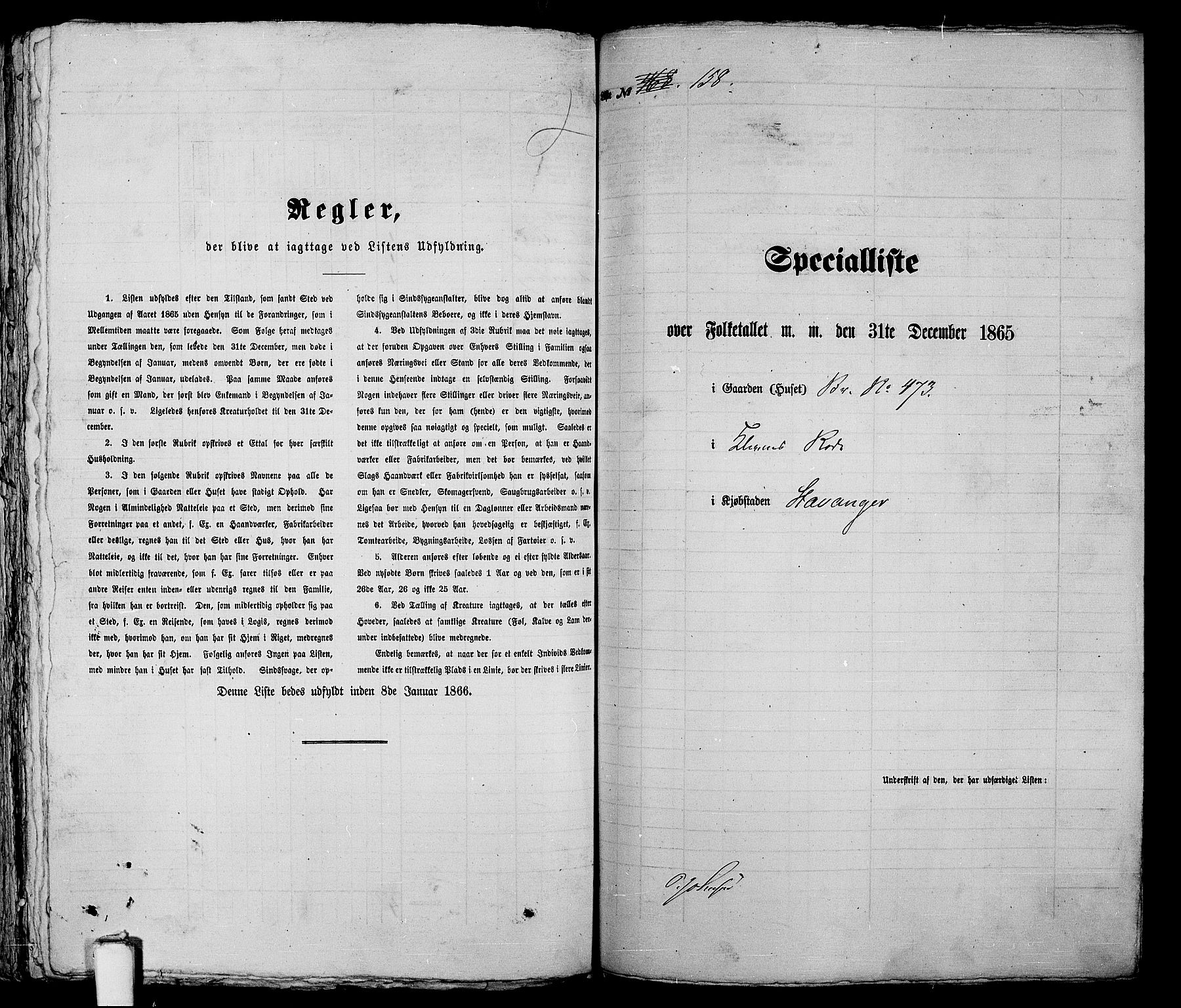 RA, 1865 census for Stavanger, 1865, p. 340