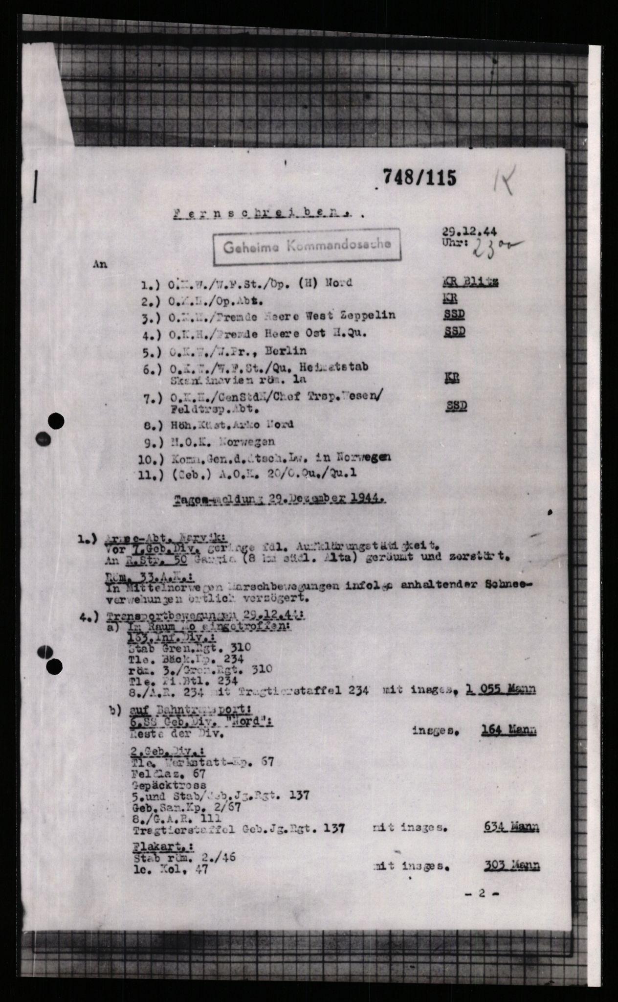 Forsvarets Overkommando. 2 kontor. Arkiv 11.4. Spredte tyske arkivsaker, AV/RA-RAFA-7031/D/Dar/Dara/L0005: Krigsdagbøker for 20. Gebirgs-Armee-Oberkommando (AOK 20), 1942-1944, p. 619