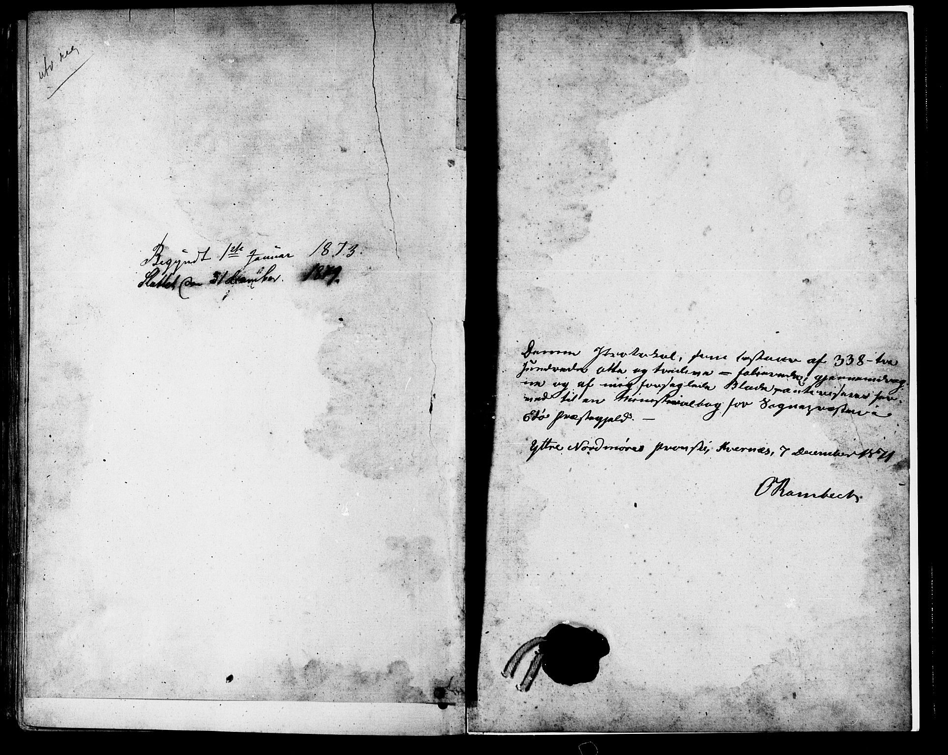 Ministerialprotokoller, klokkerbøker og fødselsregistre - Møre og Romsdal, AV/SAT-A-1454/581/L0938: Parish register (official) no. 581A06, 1873-1879