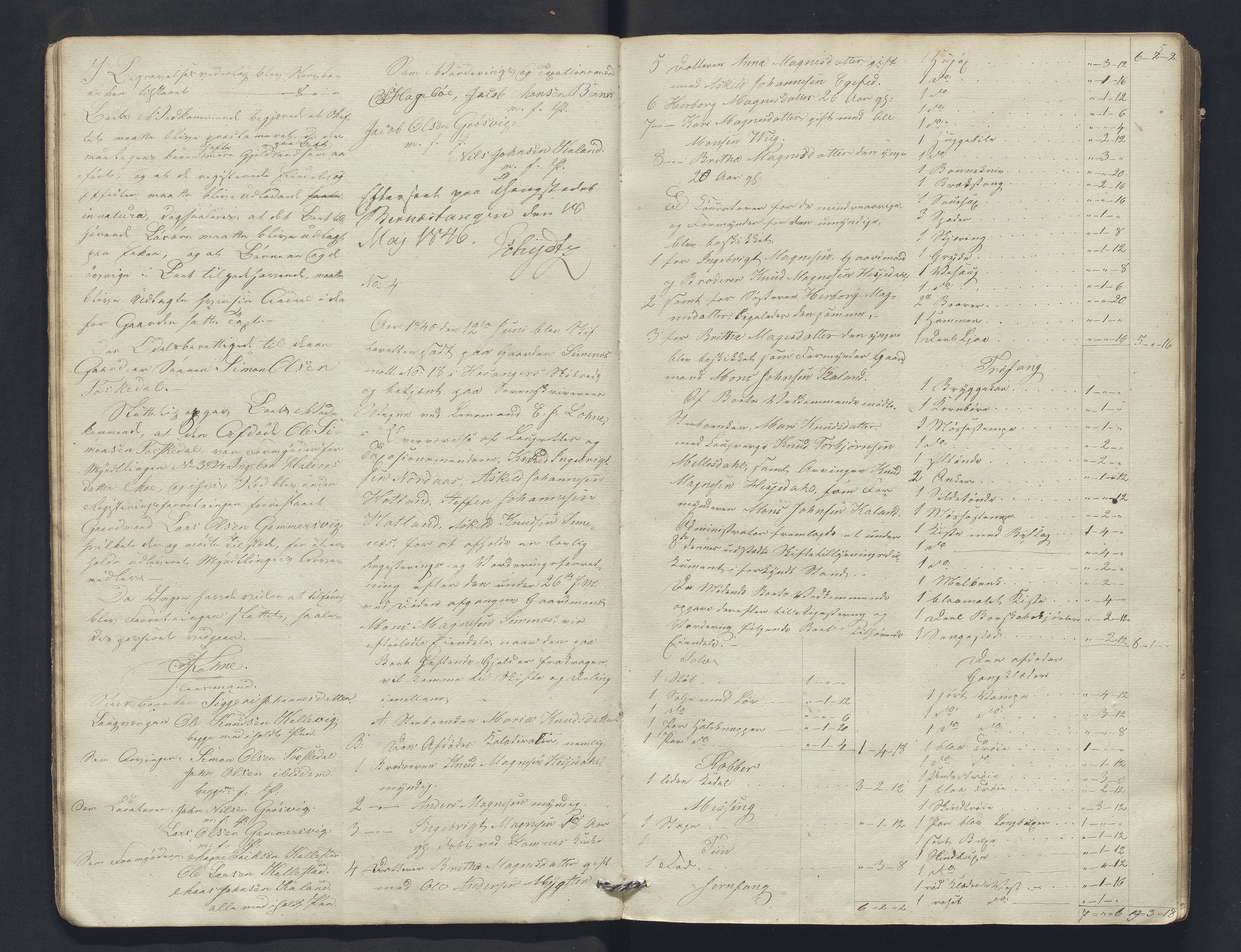 Nordhordland sorenskrivar, AV/SAB-A-2901/1/H/Hb/L0013: Registreringsprotokollar, 1846-1852, p. 5