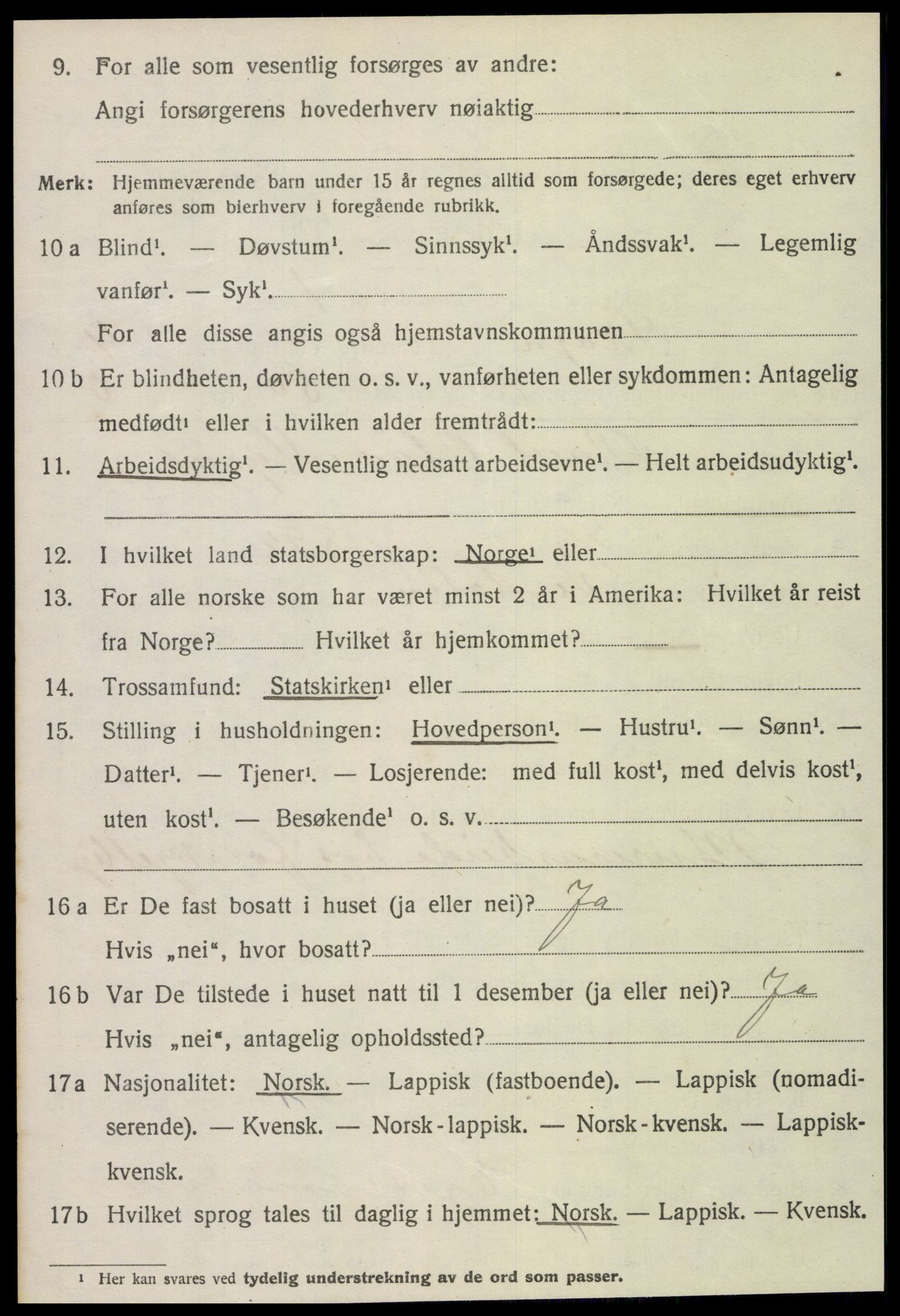 SAT, 1920 census for Skogn, 1920, p. 6028