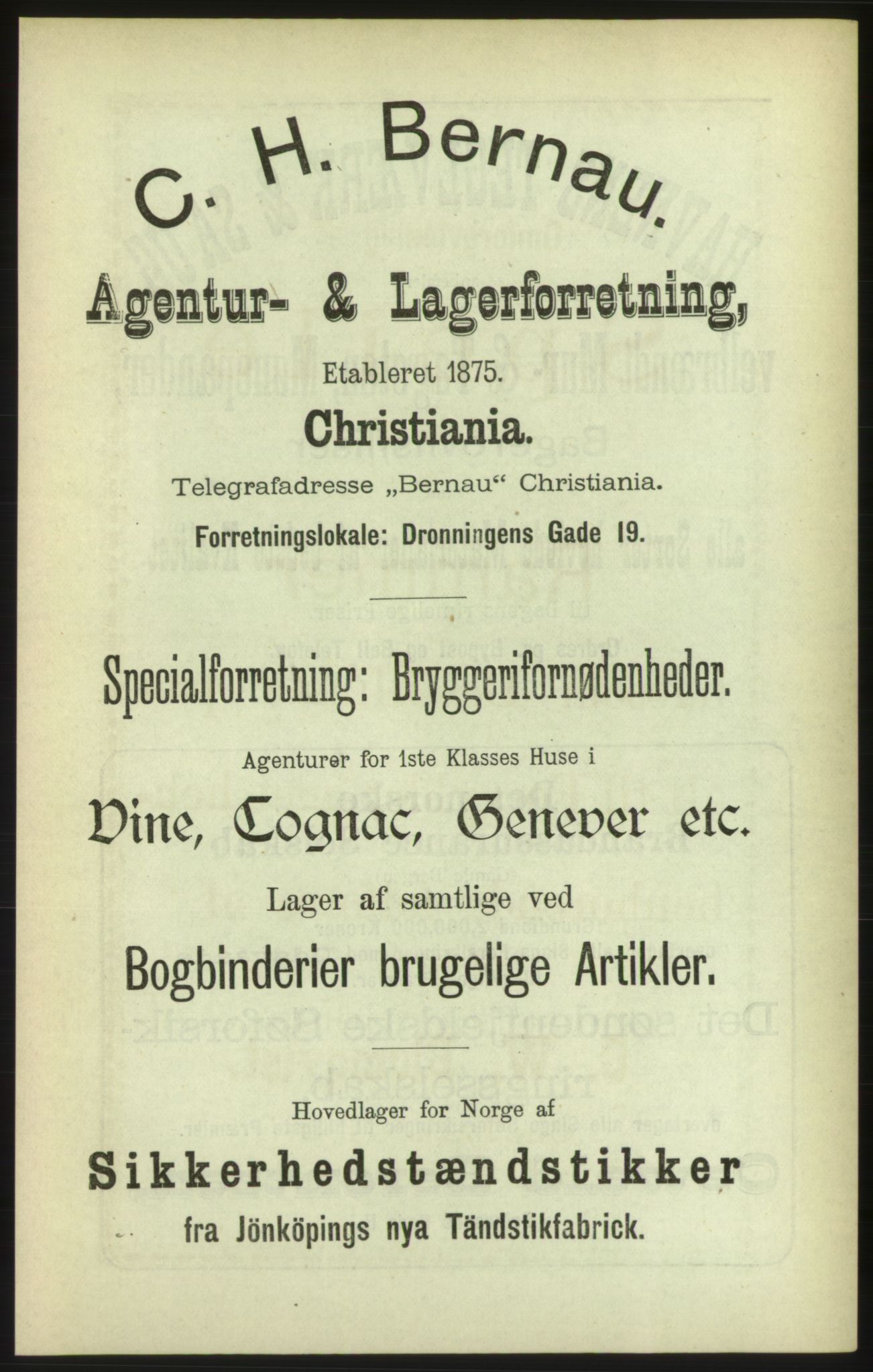 Kristiania/Oslo adressebok, PUBL/-, 1886