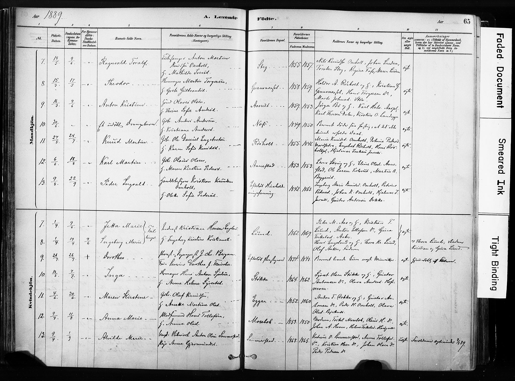 Sandsvær kirkebøker, SAKO/A-244/F/Fb/L0001: Parish register (official) no. II 1, 1878-1906, p. 65