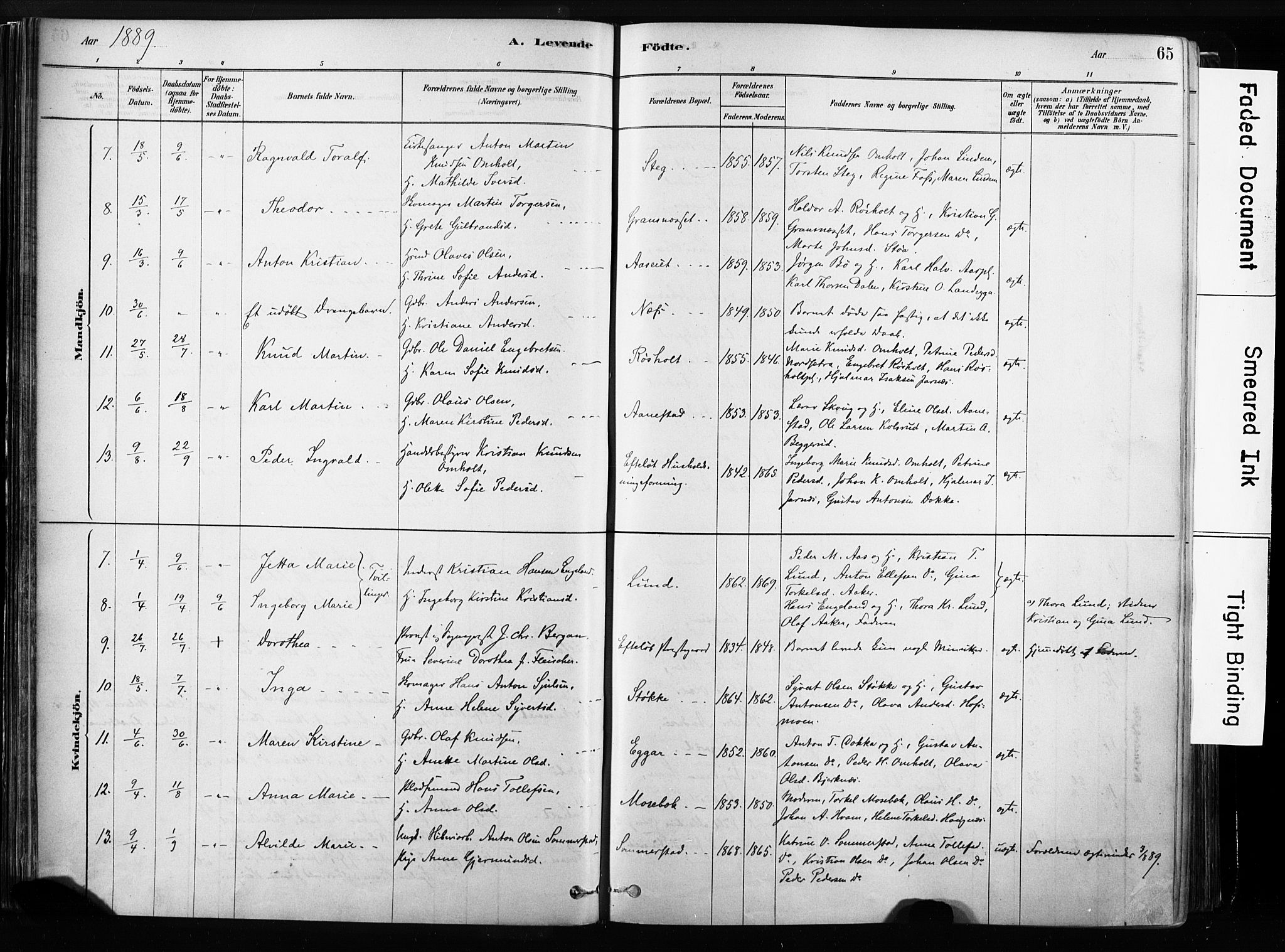 Sandsvær kirkebøker, AV/SAKO-A-244/F/Fb/L0001: Parish register (official) no. II 1, 1878-1906, p. 65