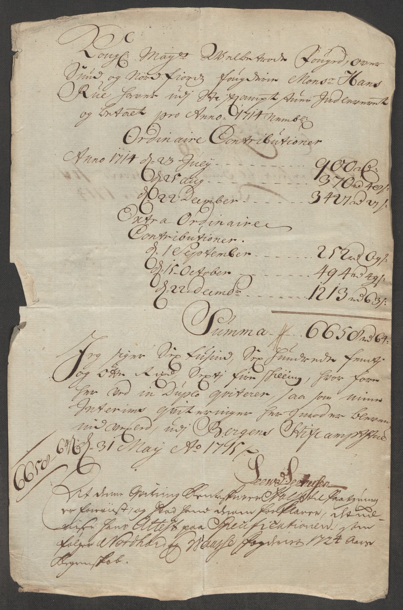 Rentekammeret inntil 1814, Reviderte regnskaper, Fogderegnskap, RA/EA-4092/R53/L3438: Fogderegnskap Sunn- og Nordfjord, 1714, p. 363