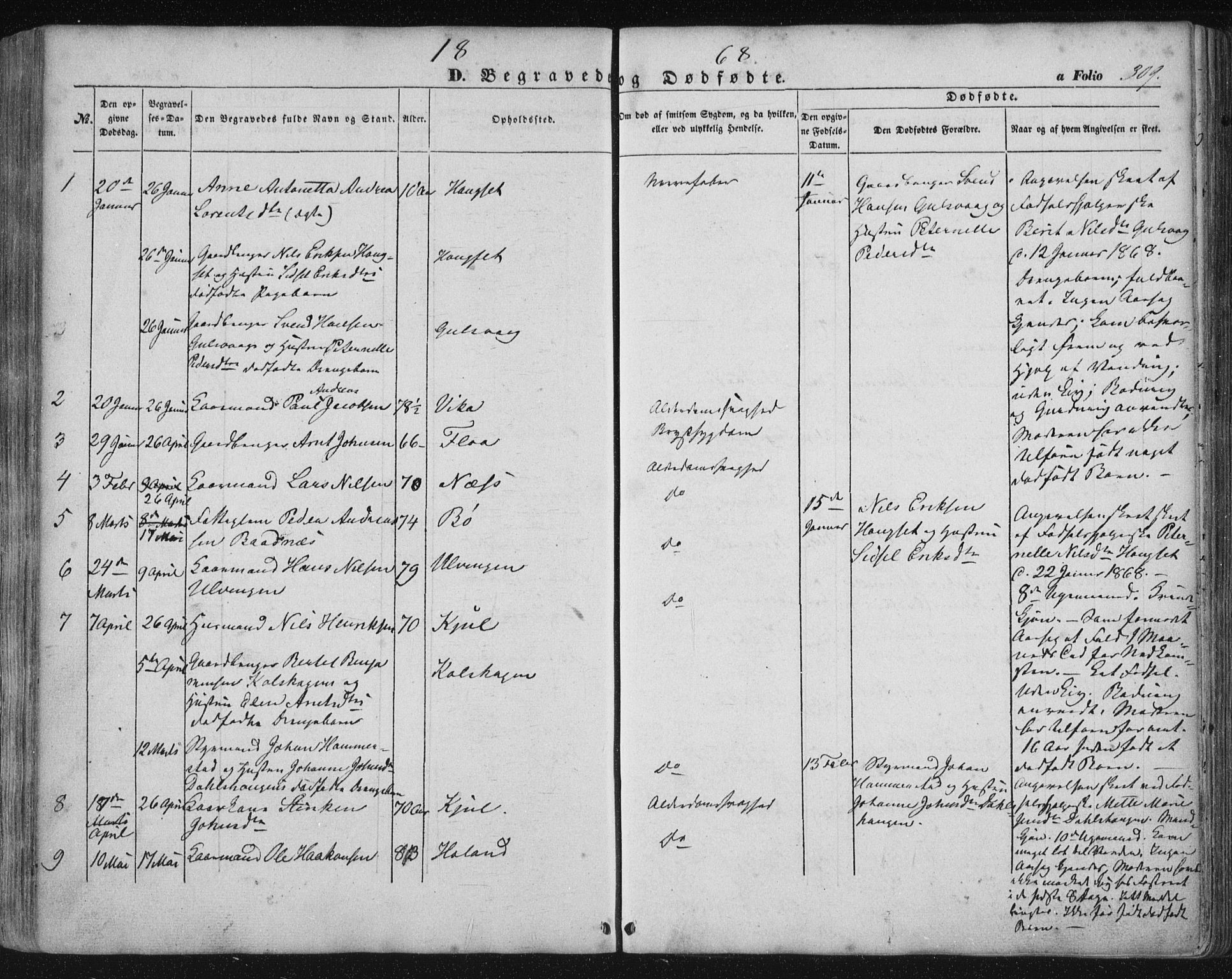 Ministerialprotokoller, klokkerbøker og fødselsregistre - Nordland, AV/SAT-A-1459/816/L0240: Parish register (official) no. 816A06, 1846-1870, p. 309