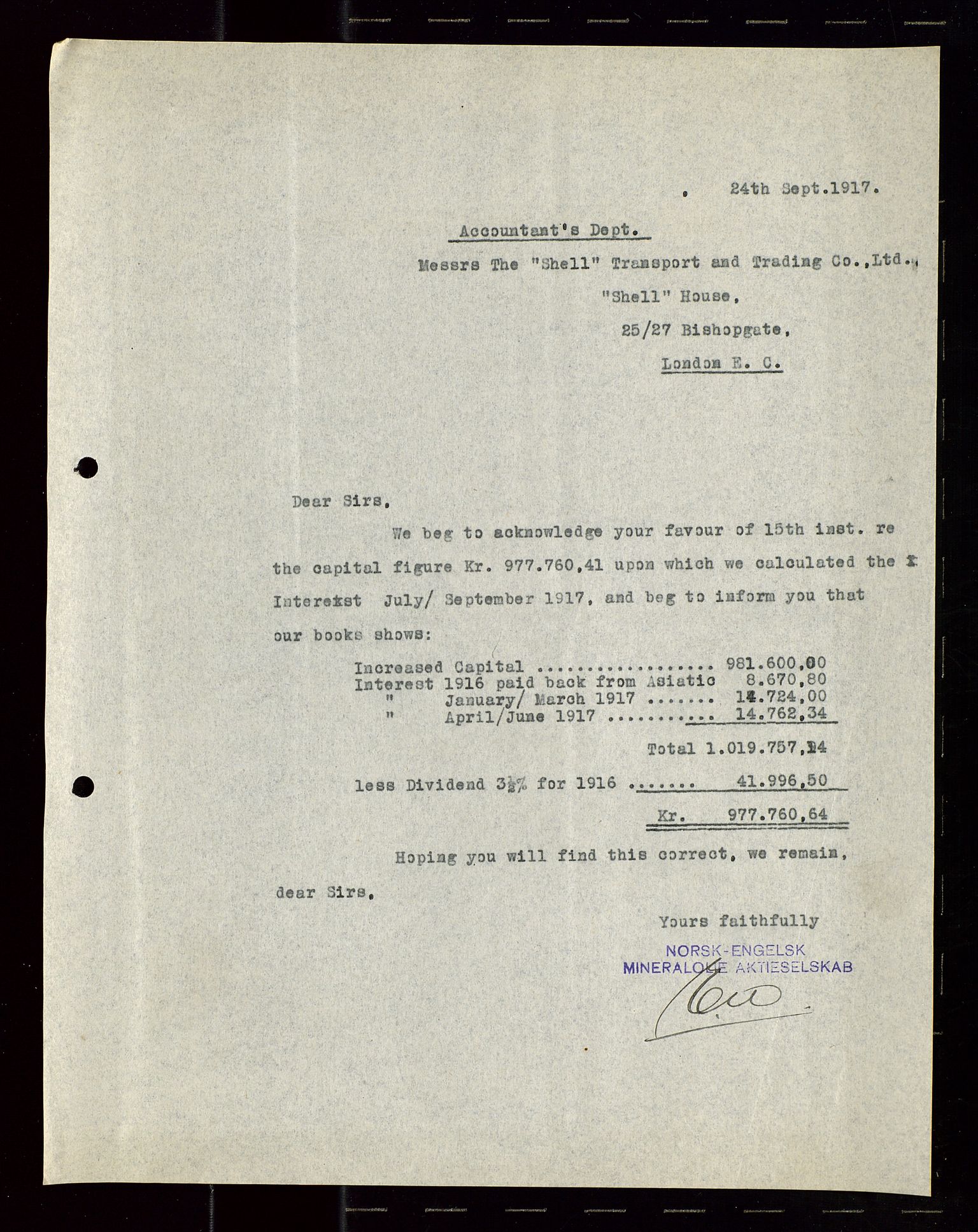 Pa 1521 - A/S Norske Shell, AV/SAST-A-101915/E/Ea/Eaa/L0020: Sjefskorrespondanse, 1917, p. 247