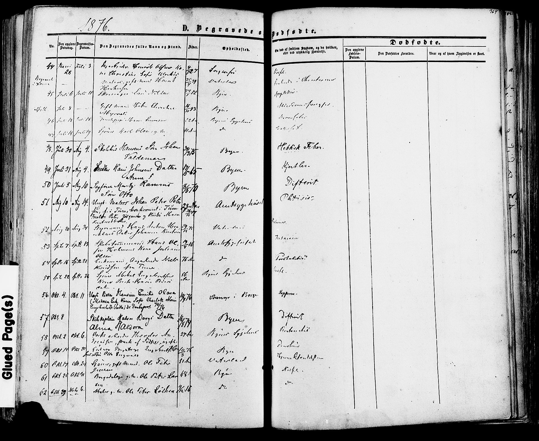 Fredrikstad prestekontor Kirkebøker, AV/SAO-A-11082/F/Fa/L0006: Parish register (official) no. 6, 1857-1878, p. 364