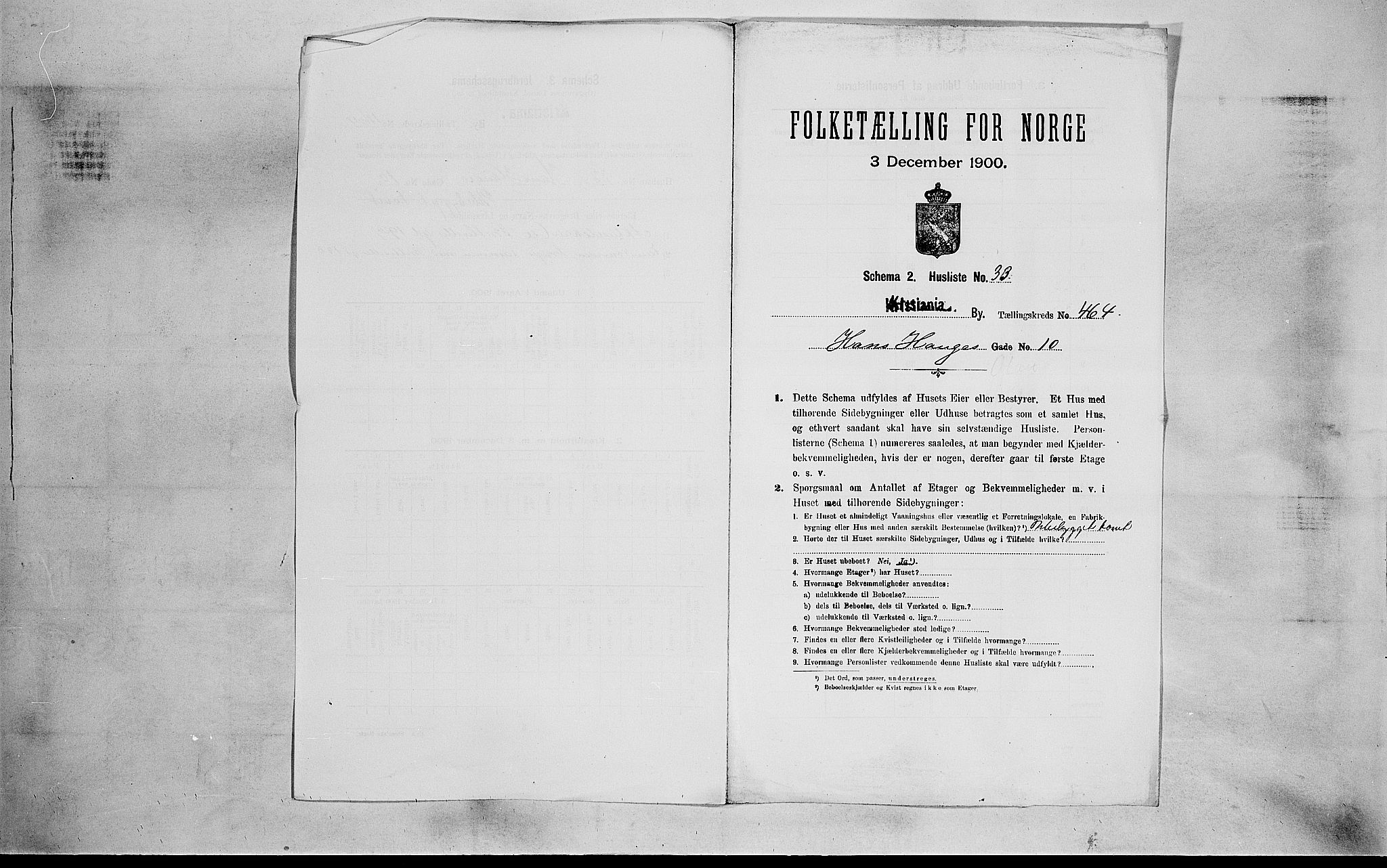 SAO, 1900 census for Kristiania, 1900, p. 32678