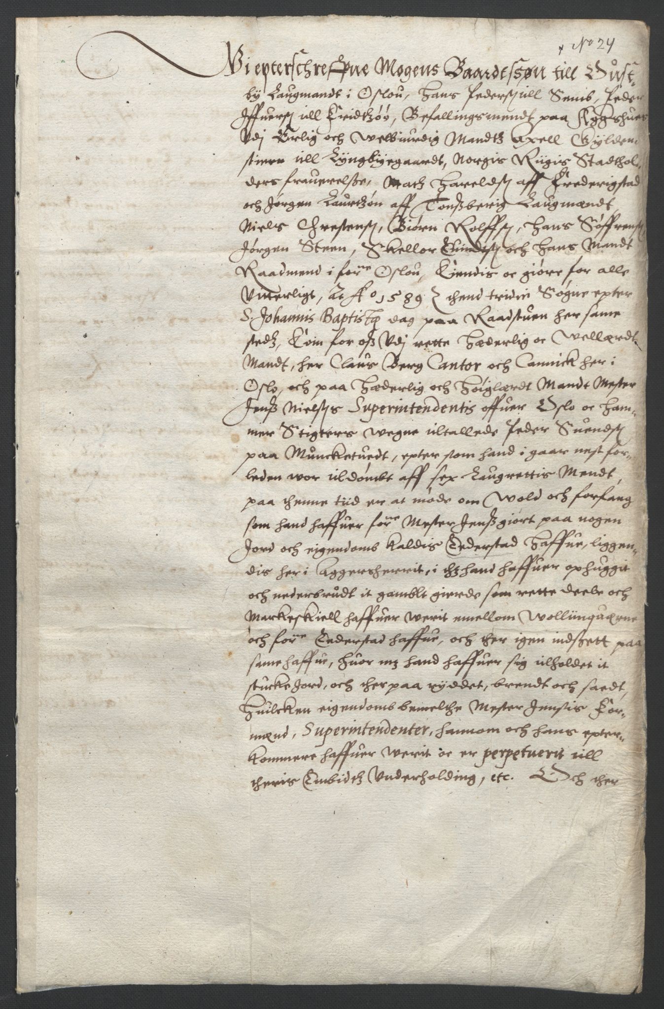 Oslo stiftsdireksjon, SAO/A-11085/G/Gb/L0001: Bispestolens dokumenter, 1584-1612, p. 99