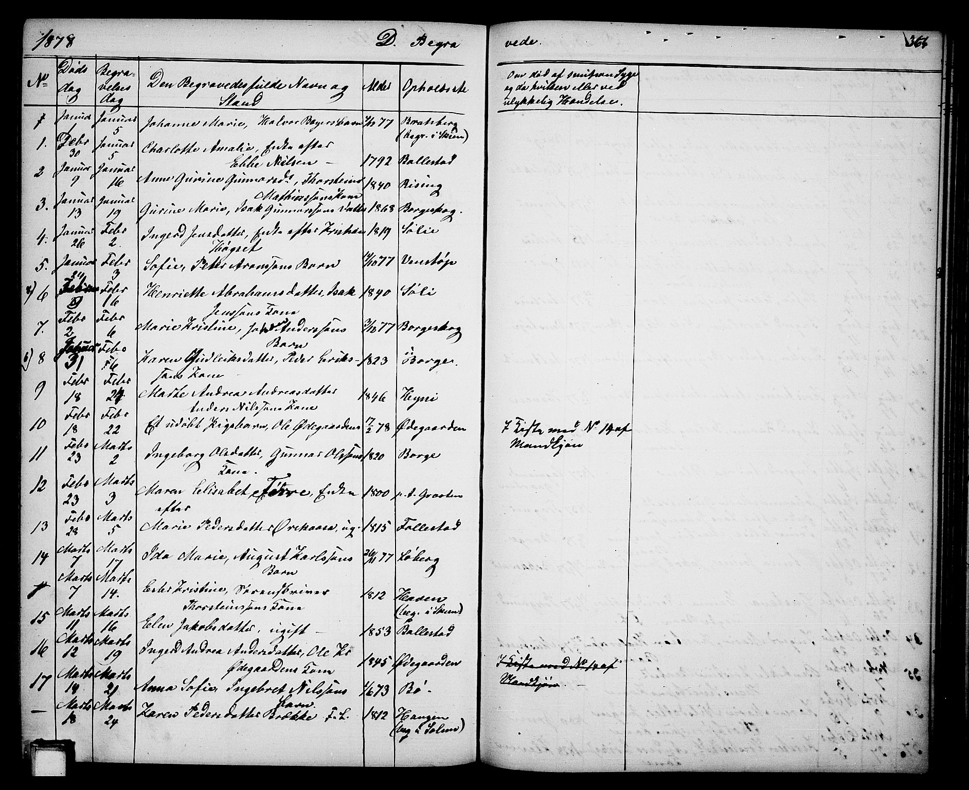 Gjerpen kirkebøker, SAKO/A-265/G/Ga/L0001: Parish register (copy) no. I 1, 1864-1882, p. 364