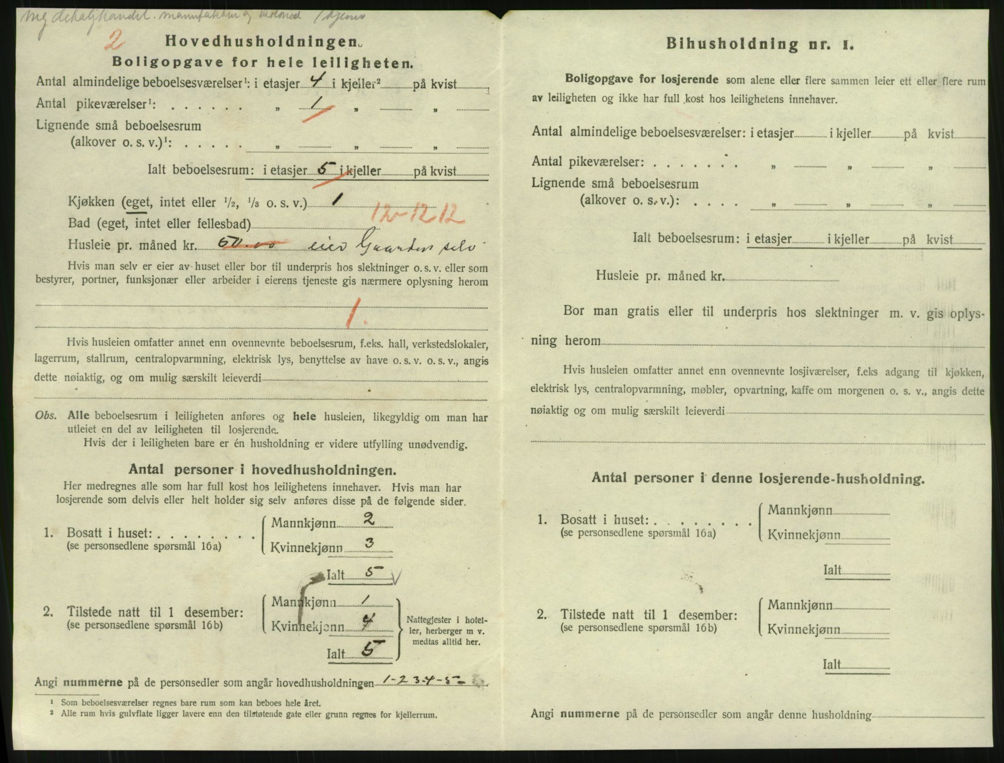 SAT, 1920 census for Namsos, 1920, p. 740