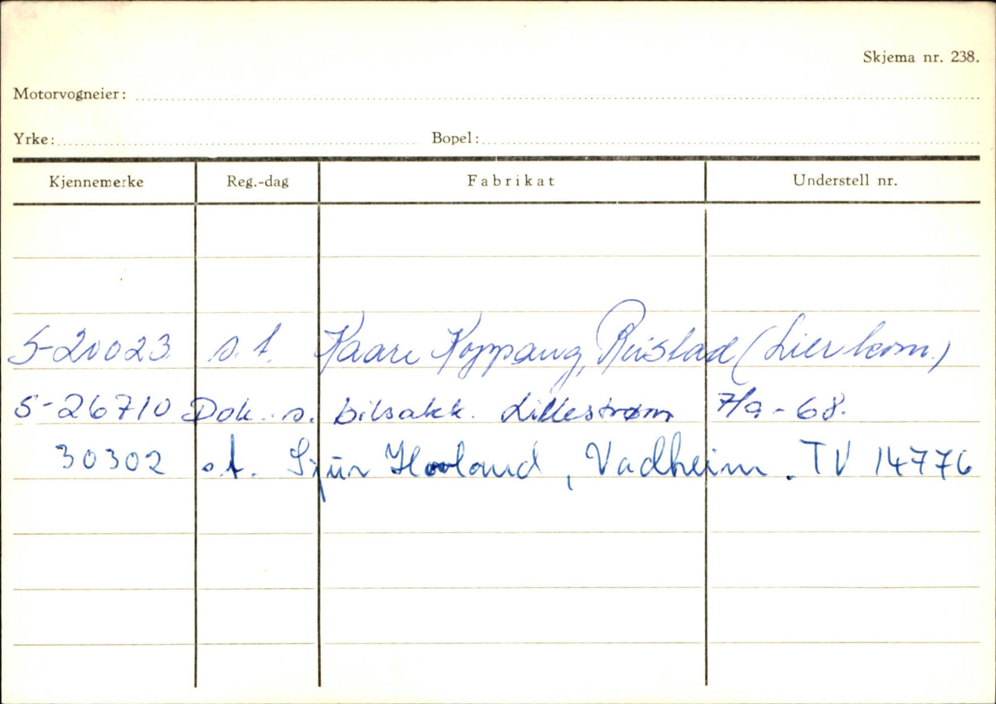 Statens vegvesen, Sogn og Fjordane vegkontor, AV/SAB-A-5301/4/F/L0131: Eigarregister Høyanger P-Å. Stryn S-Å, 1945-1975, p. 798