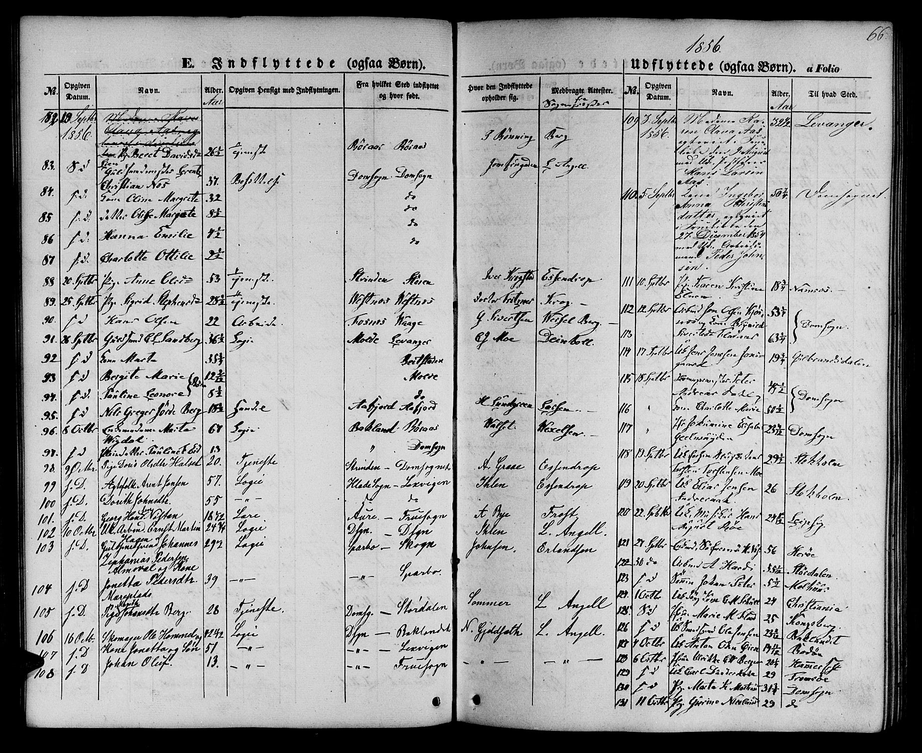 Ministerialprotokoller, klokkerbøker og fødselsregistre - Sør-Trøndelag, SAT/A-1456/602/L0113: Parish register (official) no. 602A11, 1849-1861, p. 66