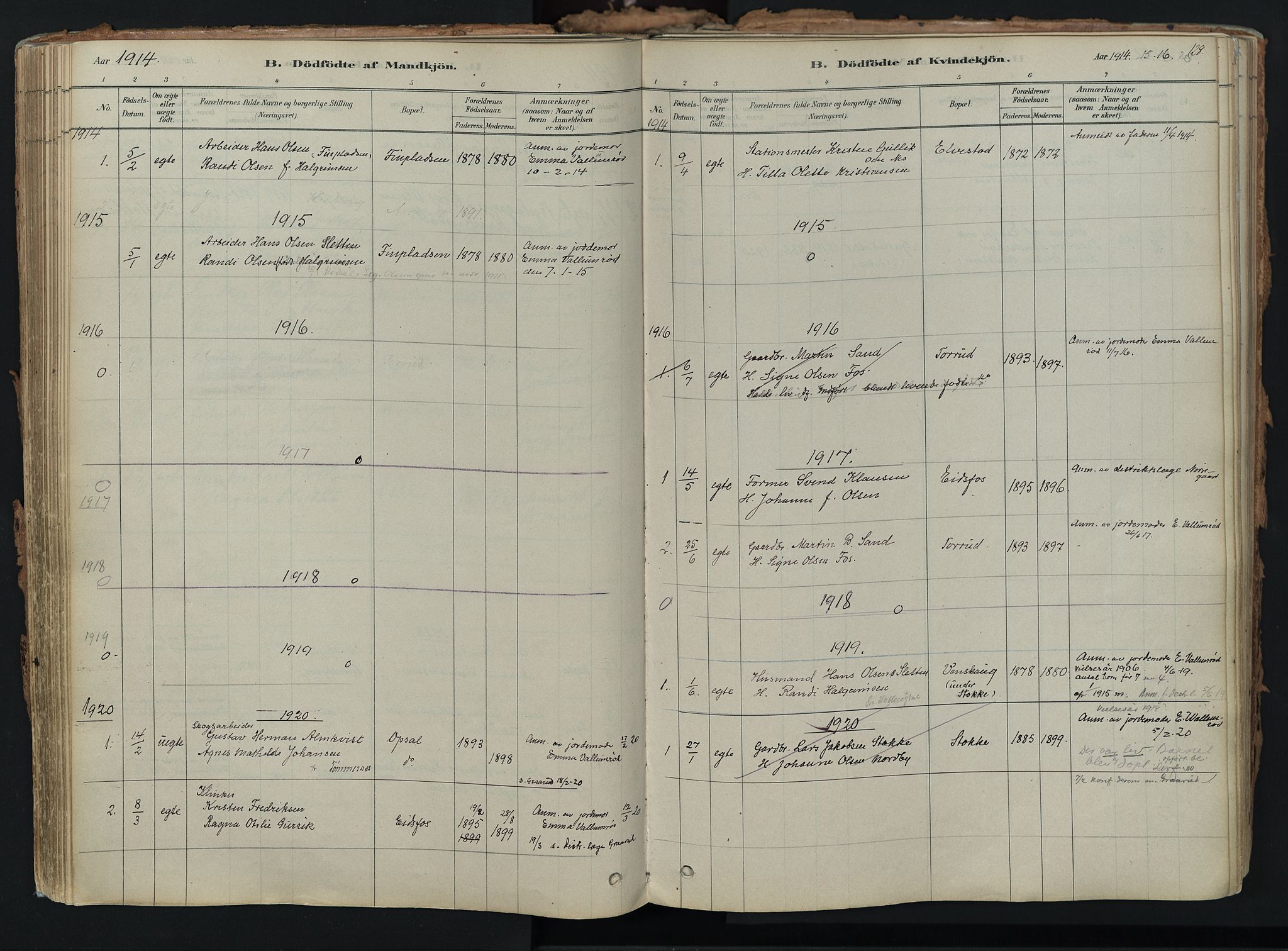 Hof kirkebøker, AV/SAKO-A-64/F/Fa/L0007: Parish register (official) no. I 7, 1878-1940, p. 128