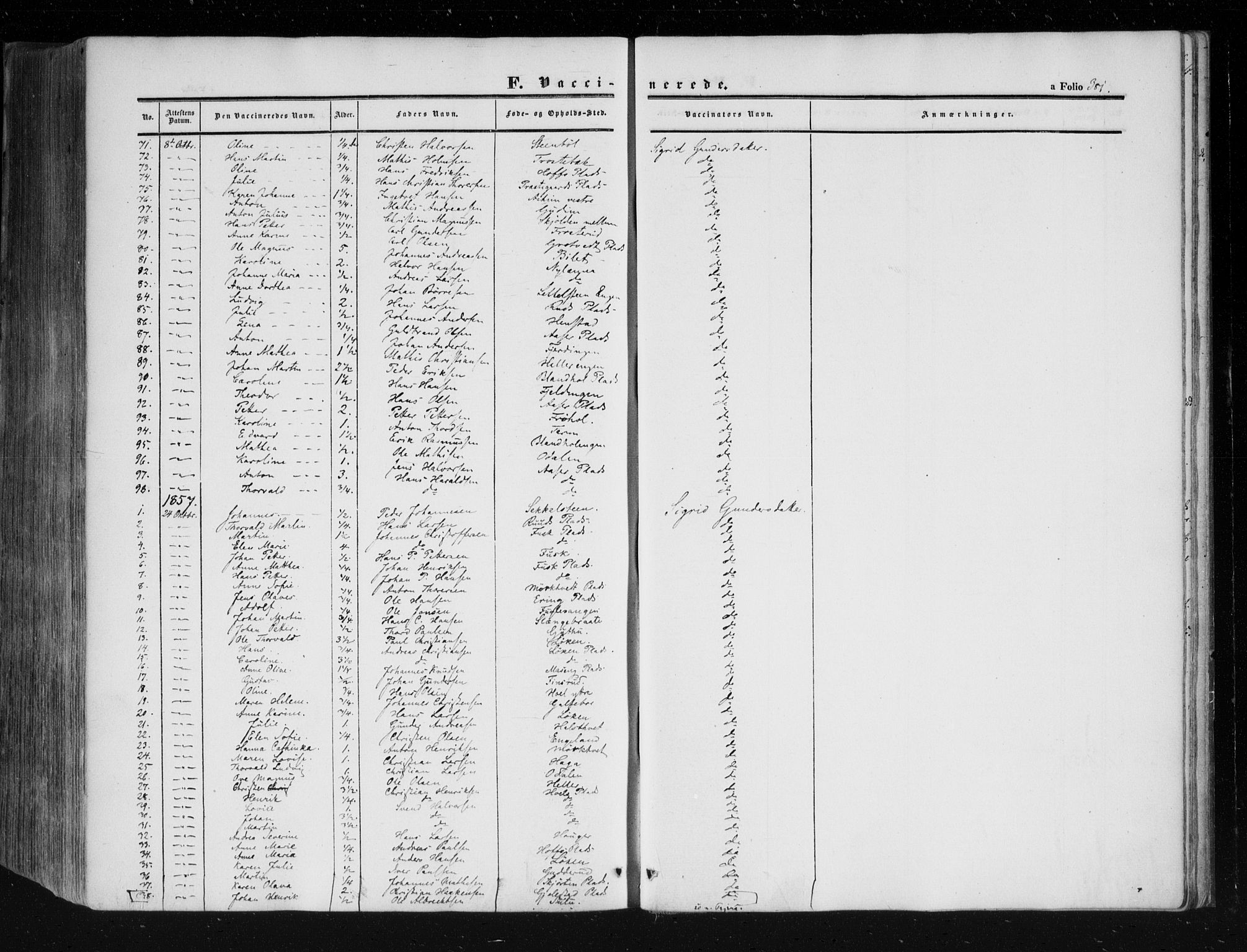 Askim prestekontor Kirkebøker, SAO/A-10900/F/Fa/L0005: Parish register (official) no. 5, 1847-1879, p. 381
