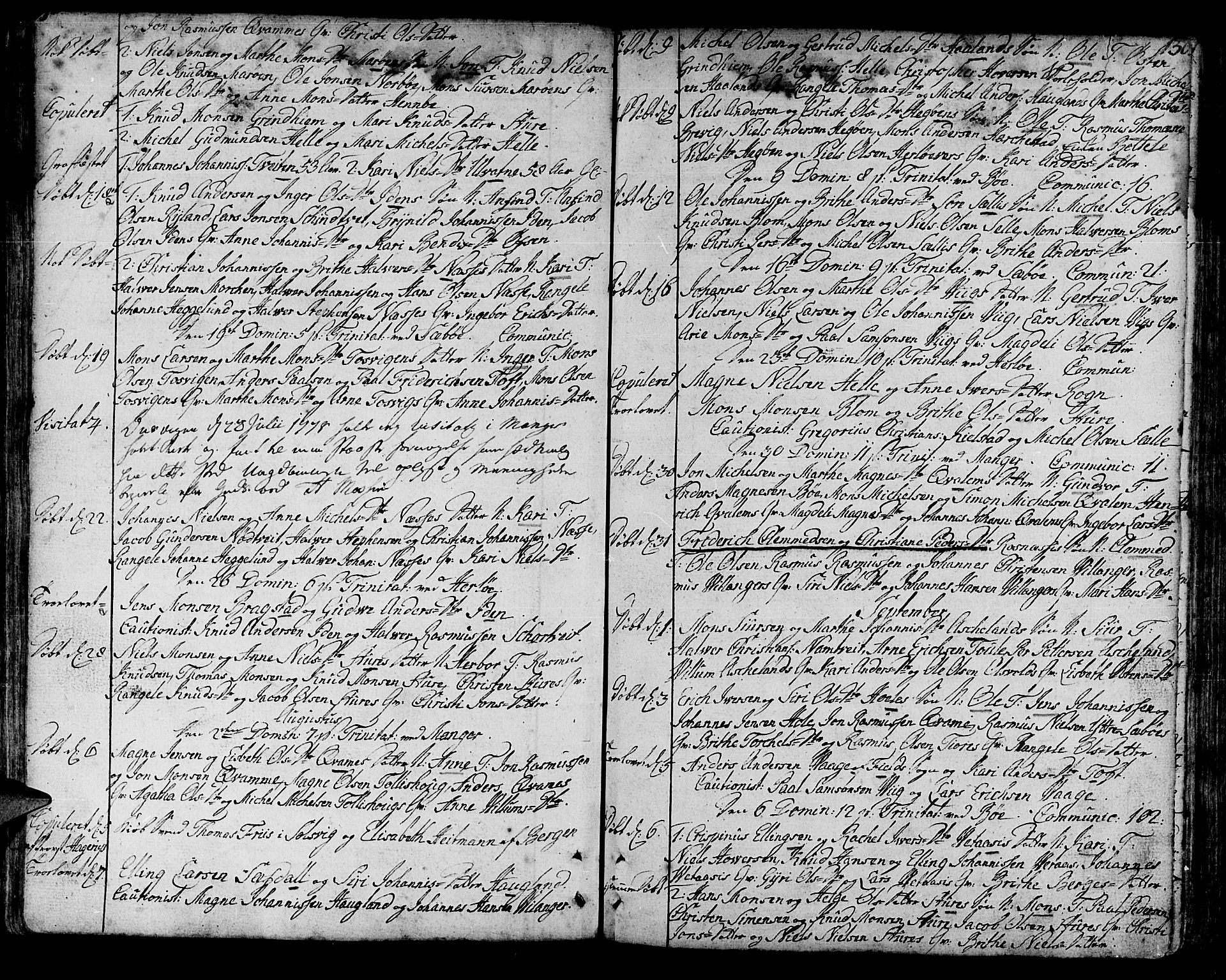 Manger sokneprestembete, AV/SAB-A-76801/H/Haa: Parish register (official) no. A 1, 1759-1791, p. 130