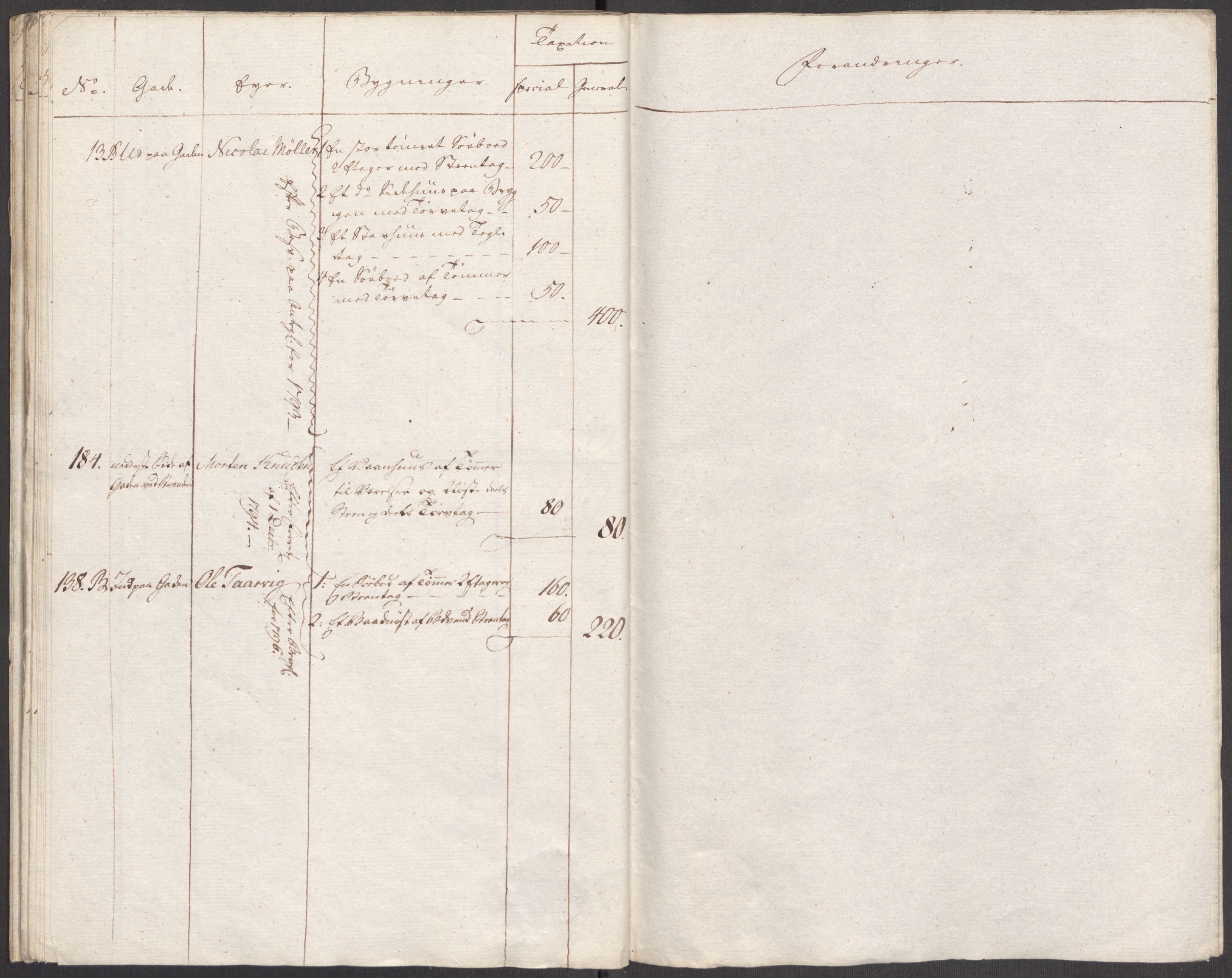 Kommersekollegiet, Brannforsikringskontoret 1767-1814, AV/RA-EA-5458/F/Fa/L0039/0002: Molde / Dokumenter, 1767-1817