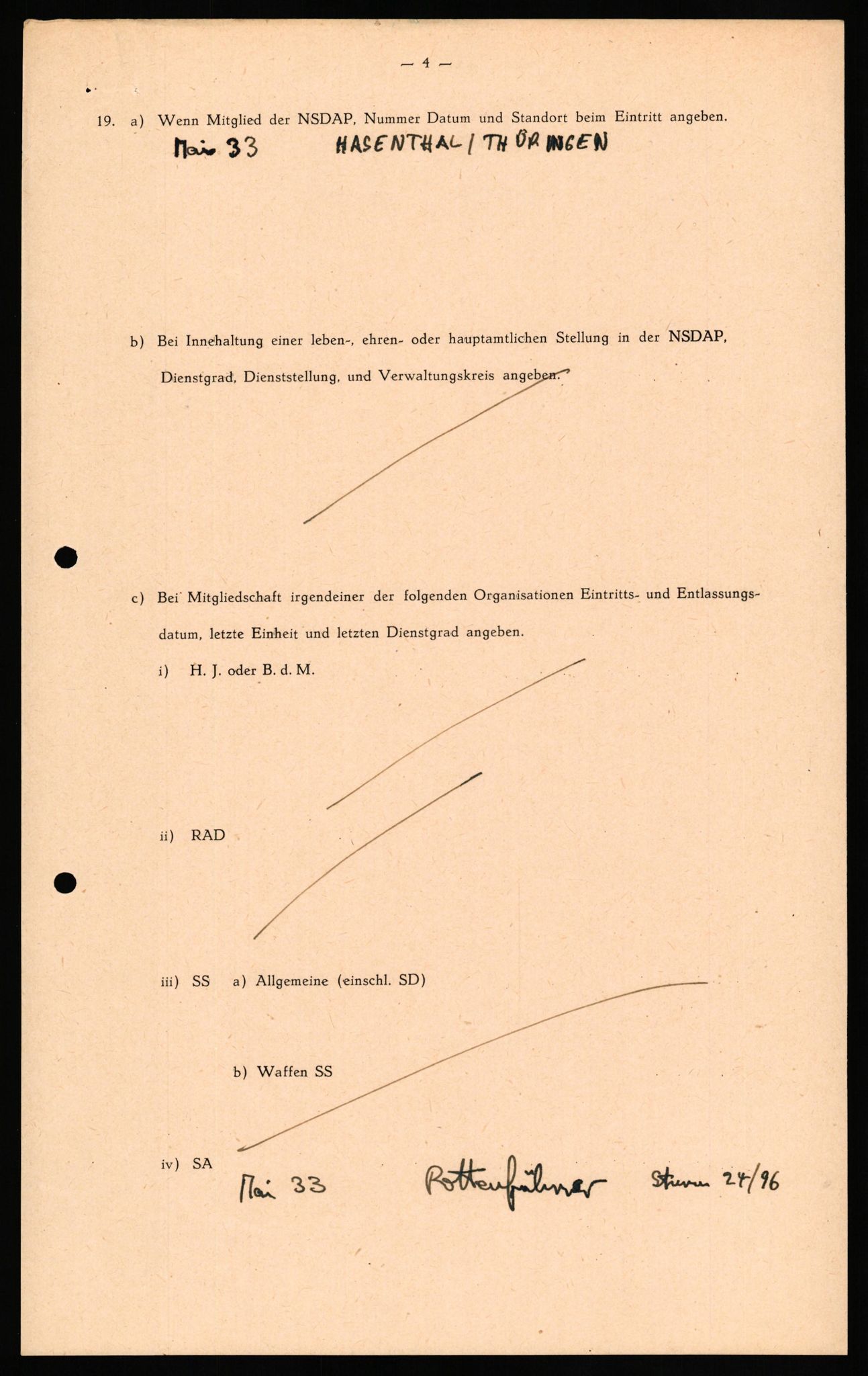 Forsvaret, Forsvarets overkommando II, AV/RA-RAFA-3915/D/Db/L0027: CI Questionaires. Tyske okkupasjonsstyrker i Norge. Tyskere., 1945-1946, p. 238