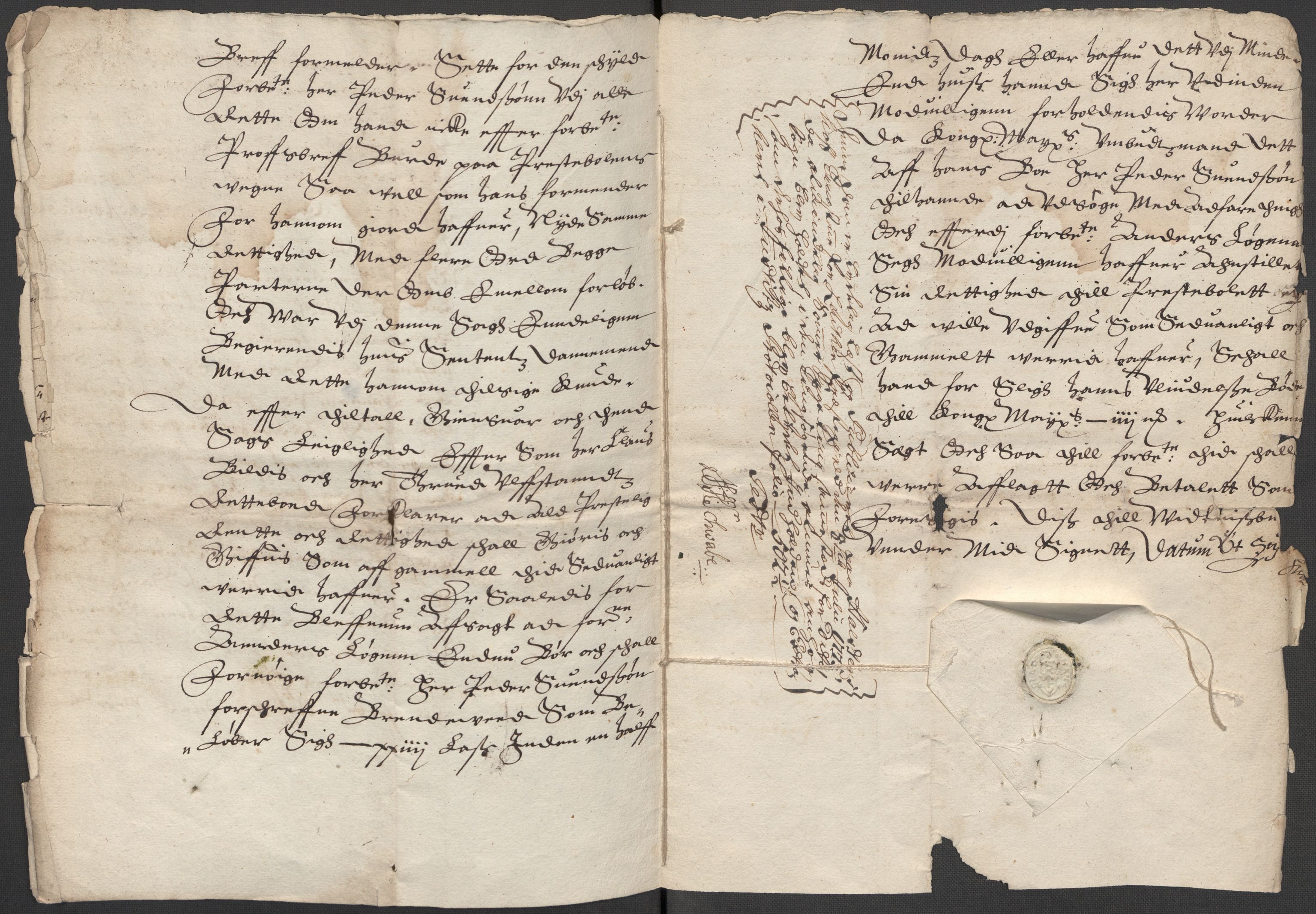 Riksarkivets diplomsamling, AV/RA-EA-5965/F15/L0011: Prestearkiv - Hedmark, 1575-1735, p. 57