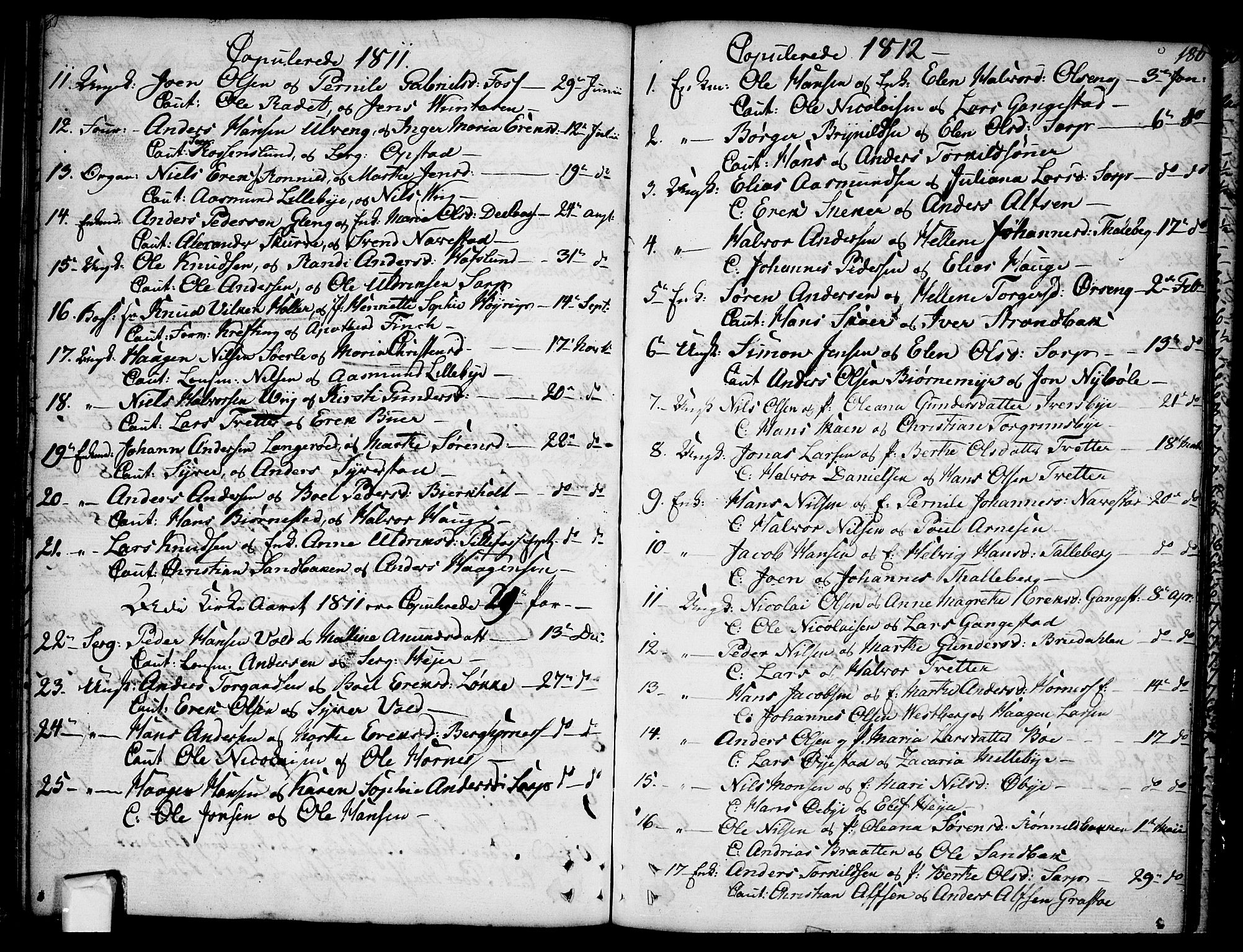 Skjeberg prestekontor Kirkebøker, AV/SAO-A-10923/F/Fa/L0003: Parish register (official) no. I 3, 1792-1814, p. 180