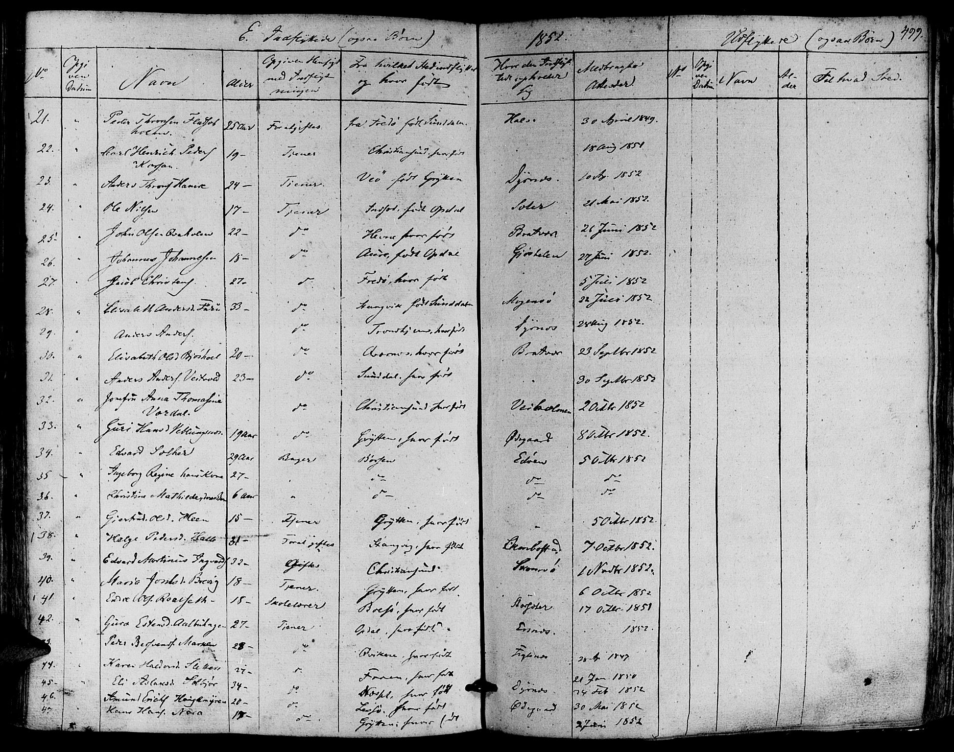 Ministerialprotokoller, klokkerbøker og fødselsregistre - Møre og Romsdal, AV/SAT-A-1454/581/L0936: Parish register (official) no. 581A04, 1836-1852, p. 499