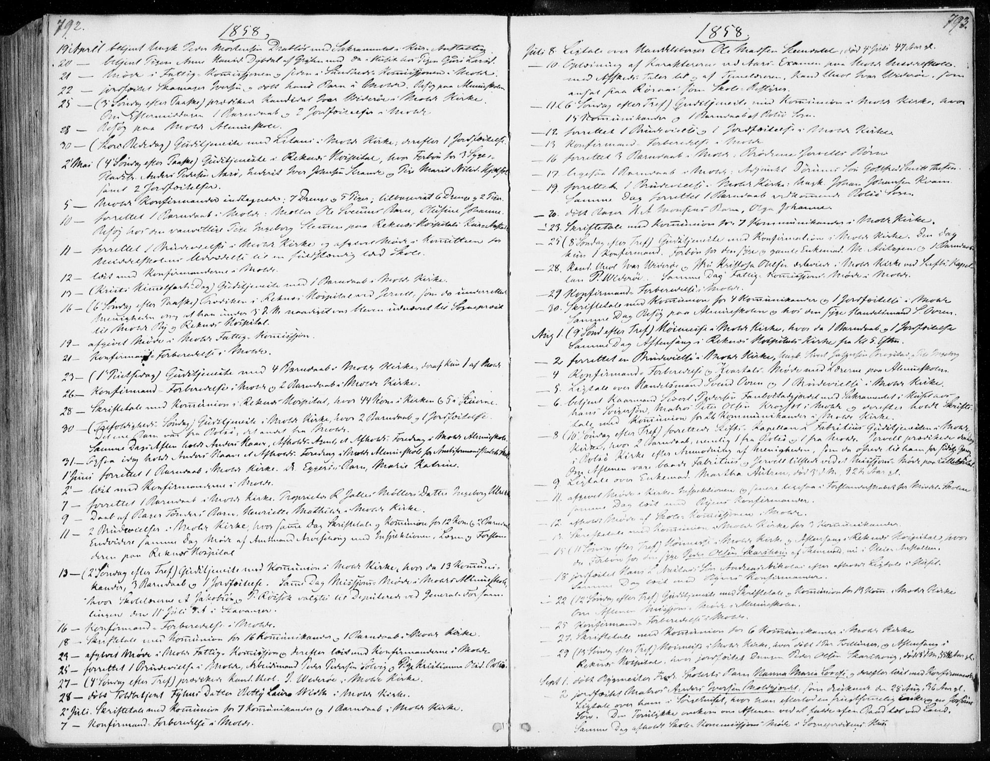 Ministerialprotokoller, klokkerbøker og fødselsregistre - Møre og Romsdal, SAT/A-1454/558/L0689: Parish register (official) no. 558A03, 1843-1872, p. 792-793