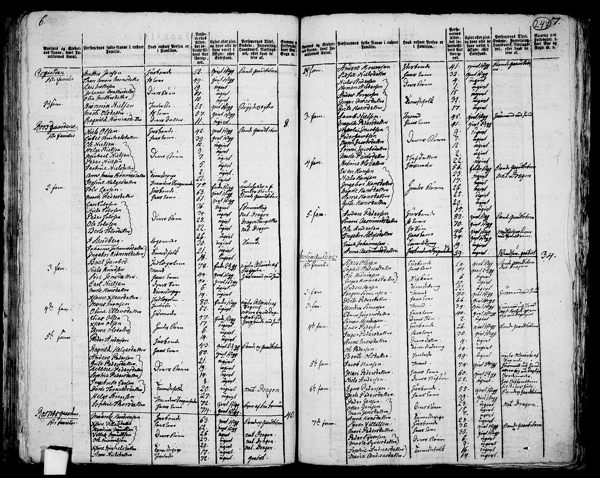 RA, 1801 census for 0136P Rygge, 1801, p. 246b-247a