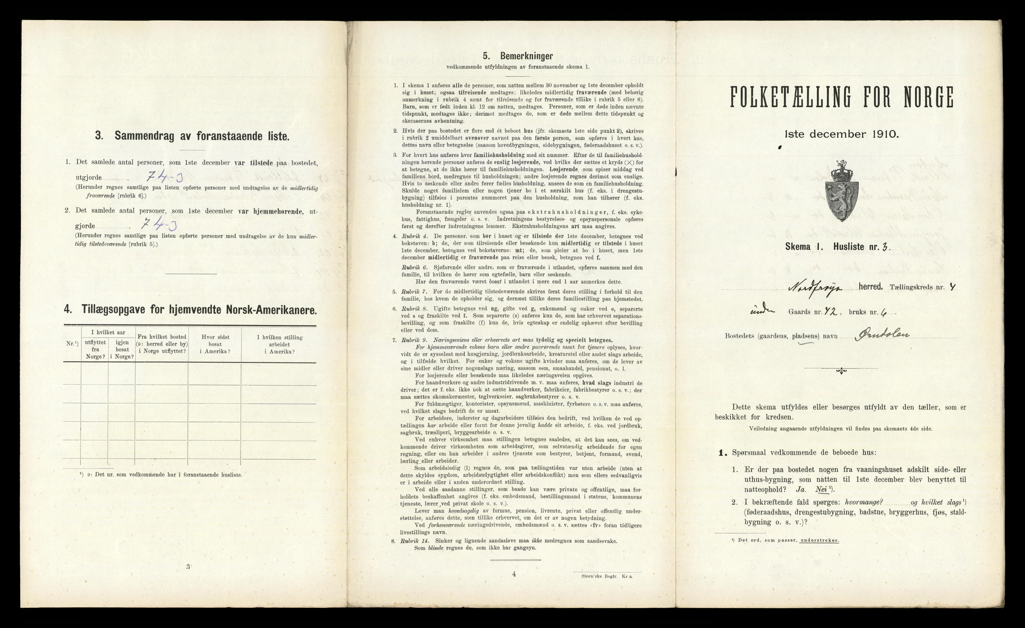 RA, 1910 census for Nord-Frøya, 1910, p. 296