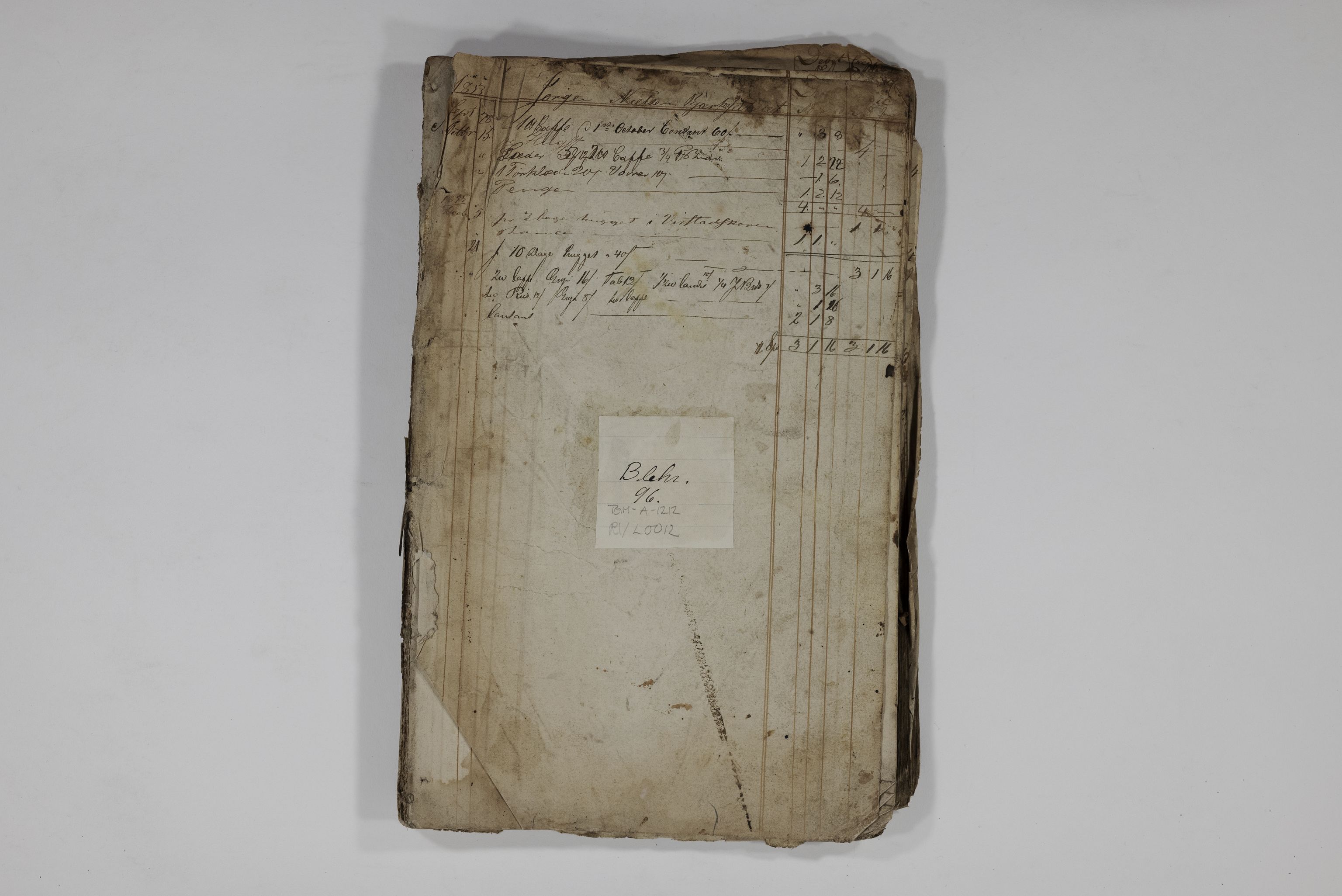 Blehr/ Kjellestad, TEMU/TGM-A-1212/R/Rl/L0012: Klad, 1853-1854, p. 1