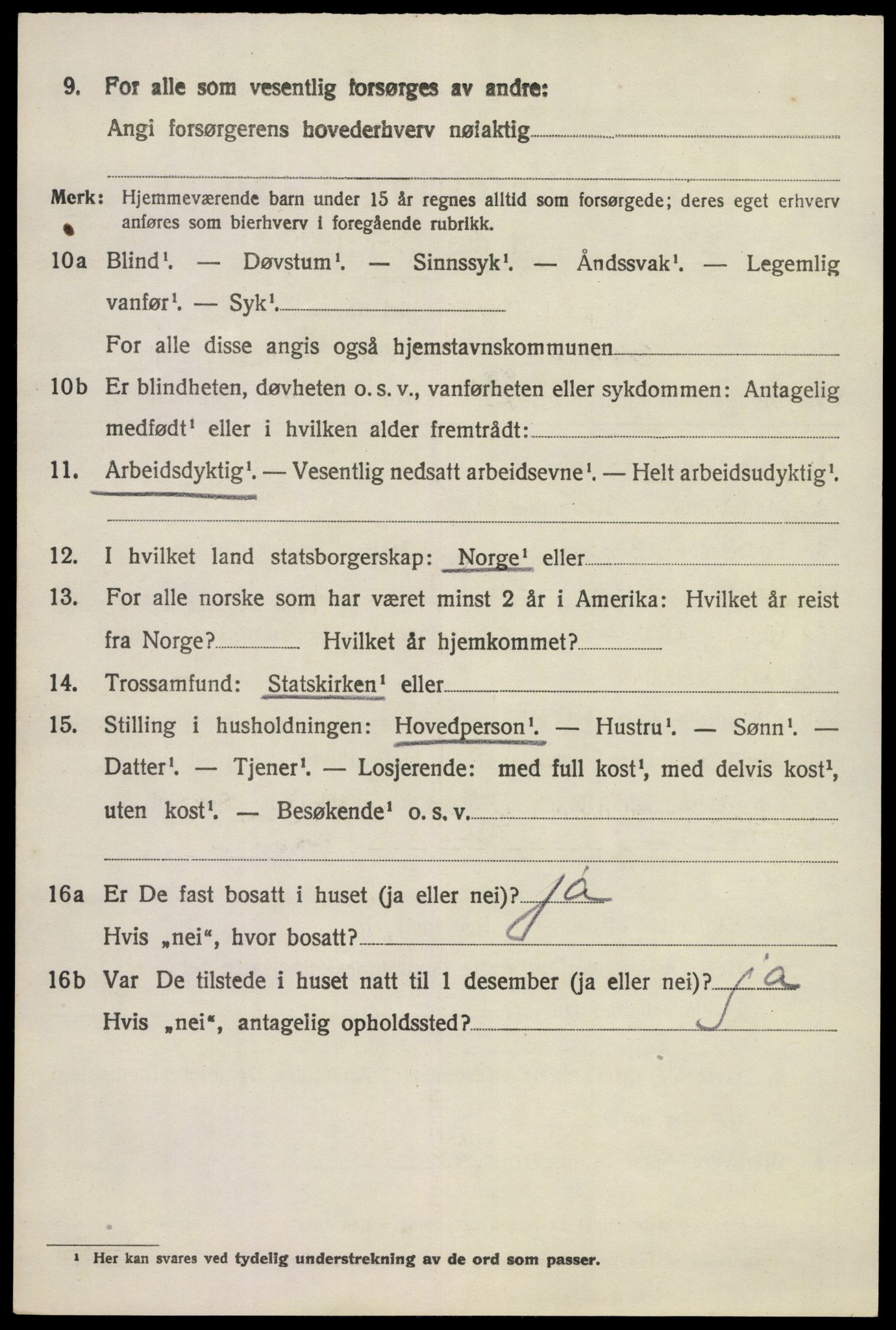 SAKO, 1920 census for Brunlanes, 1920, p. 5794