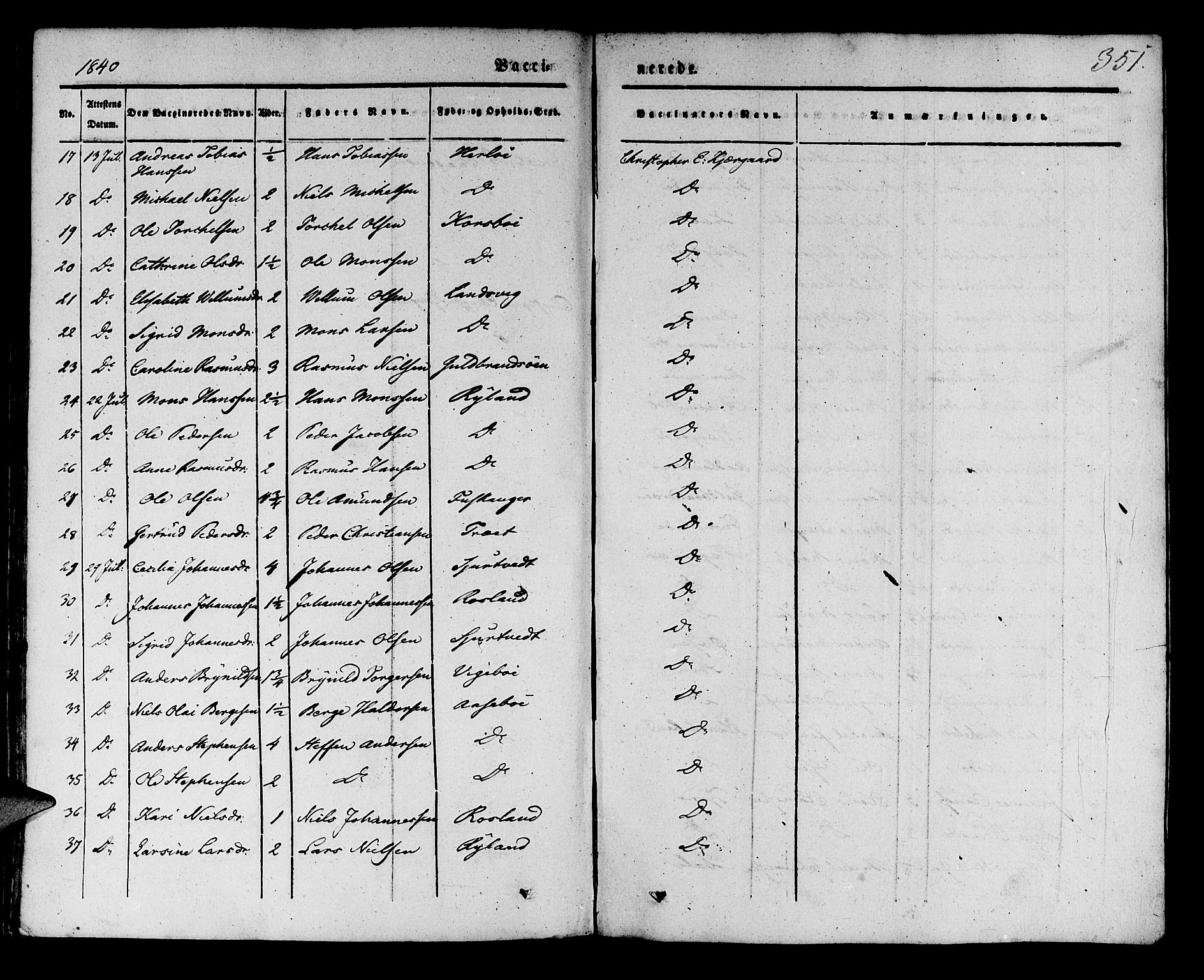 Manger sokneprestembete, AV/SAB-A-76801/H/Haa: Parish register (official) no. A 5, 1839-1848, p. 351