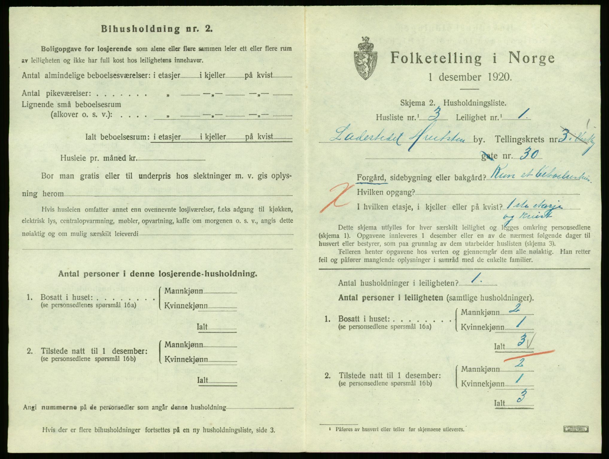 SAO, 1920 census for Hvitsten, 1920, p. 90