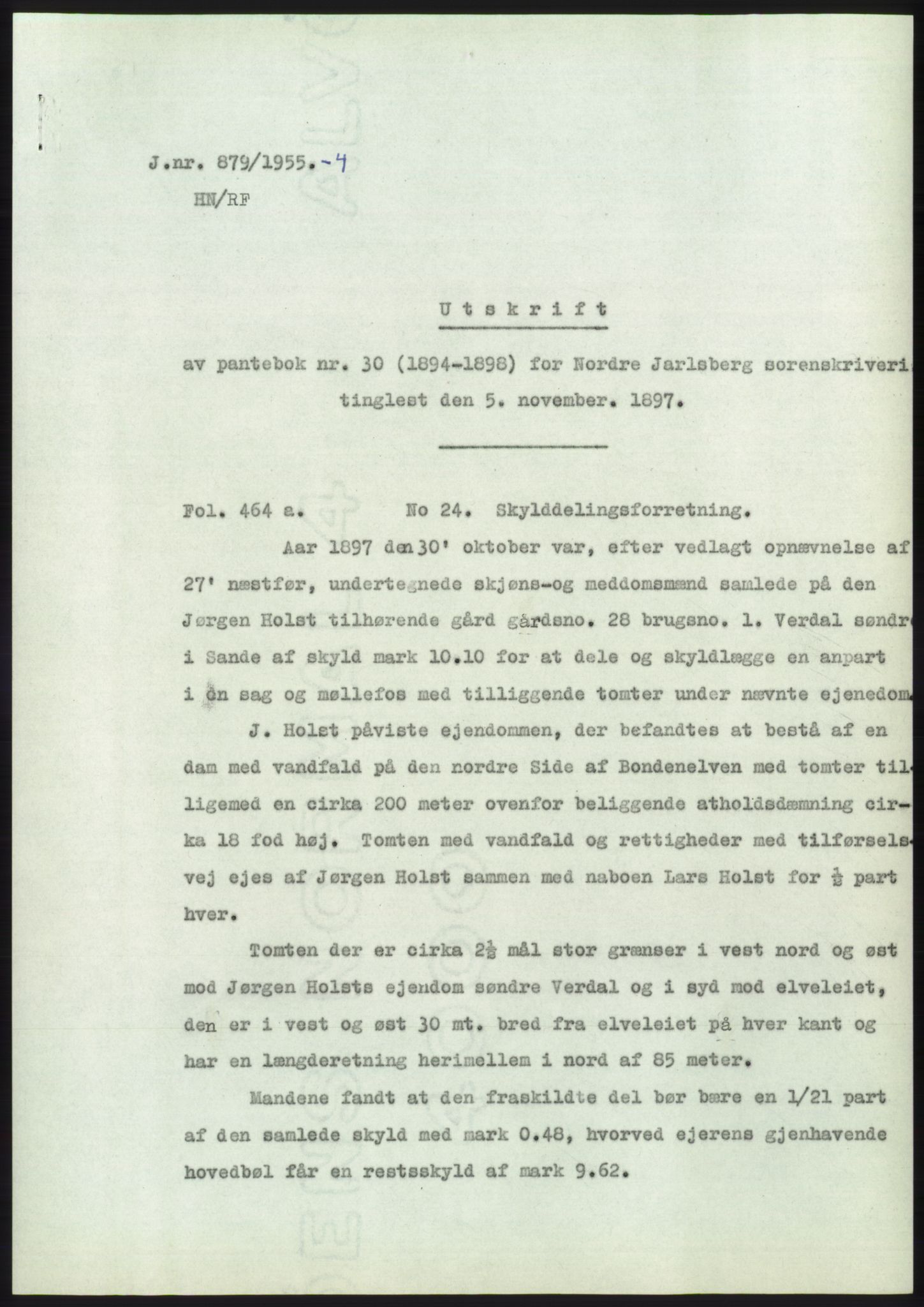 Statsarkivet i Kongsberg, SAKO/A-0001, 1955, p. 77