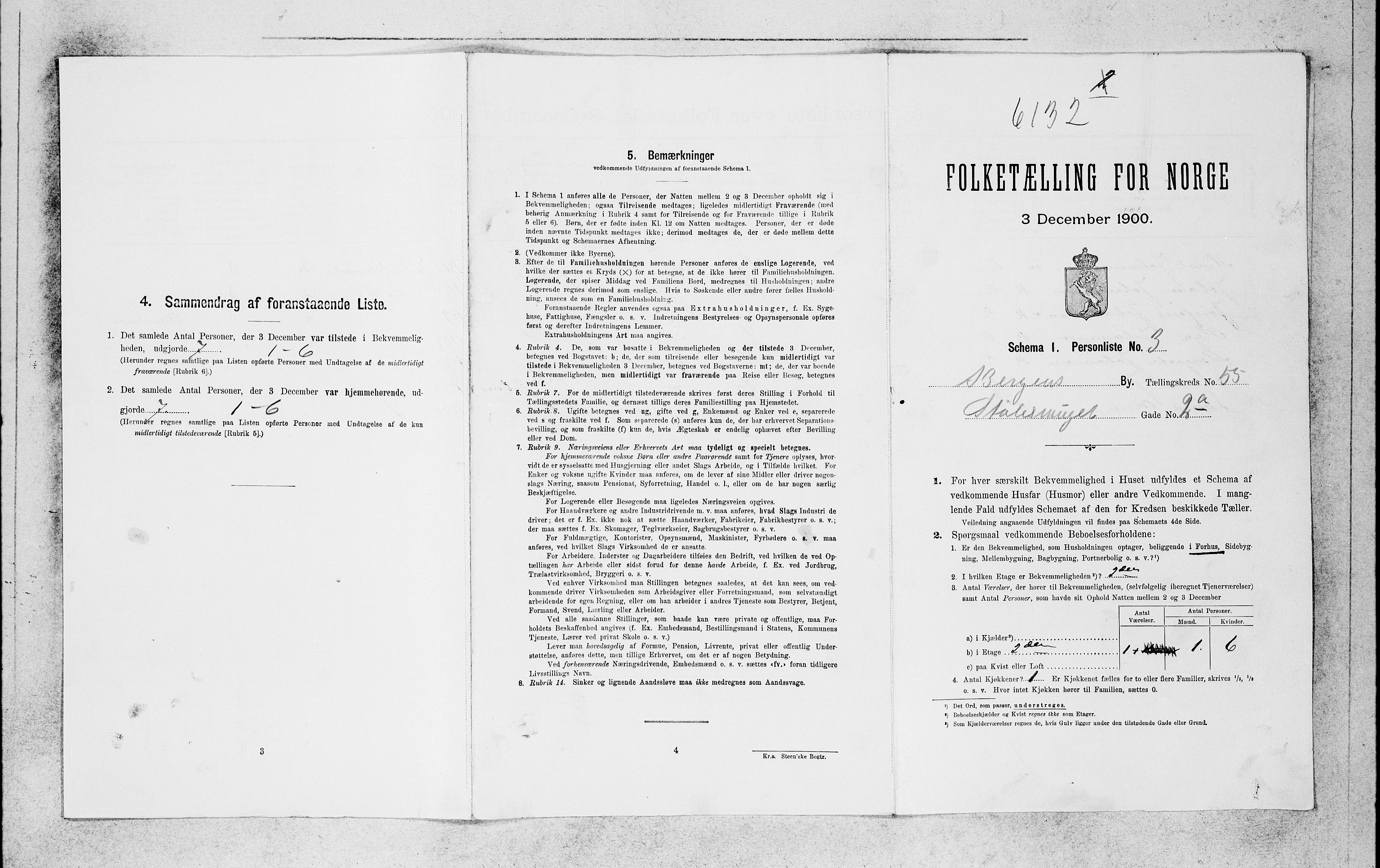 SAB, 1900 census for Bergen, 1900, p. 11241