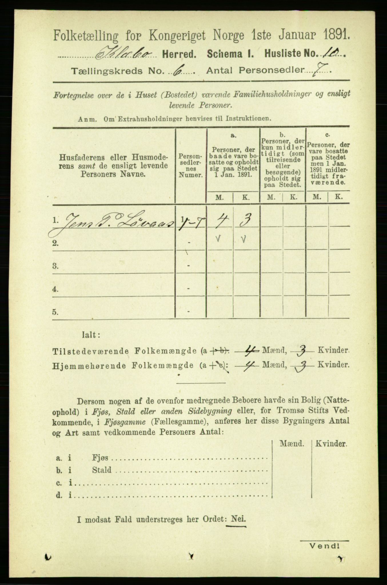 RA, 1891 census for 1662 Klæbu, 1891, p. 1218