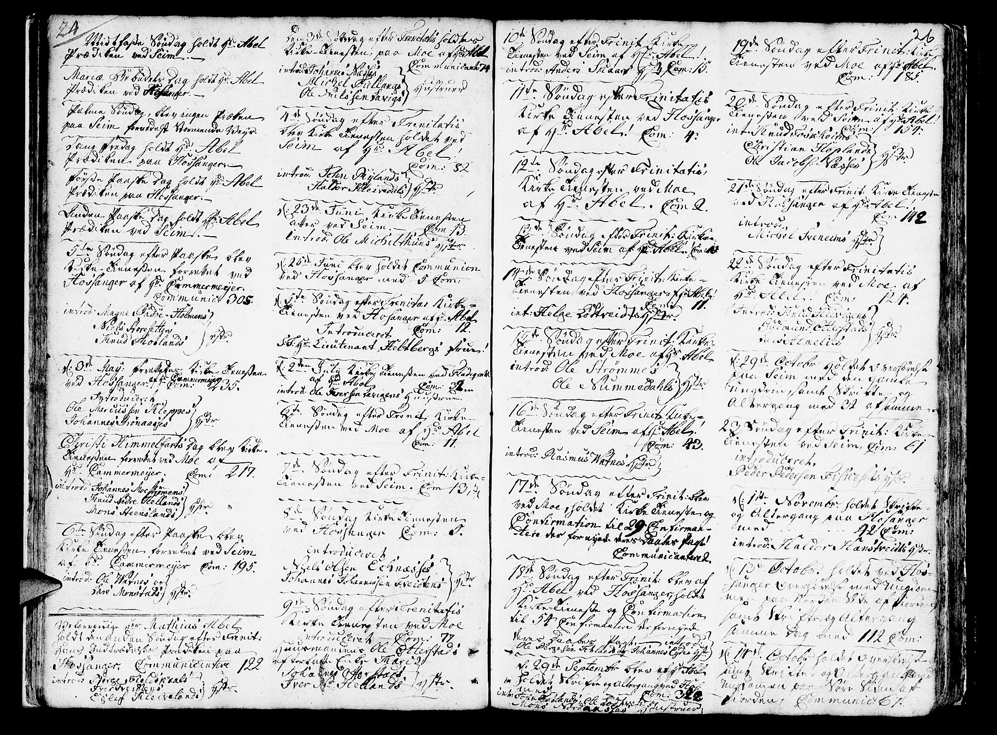 Hosanger sokneprestembete, AV/SAB-A-75801/H/Haa: Parish register (official) no. A 2 /1, 1766-1793, p. 26