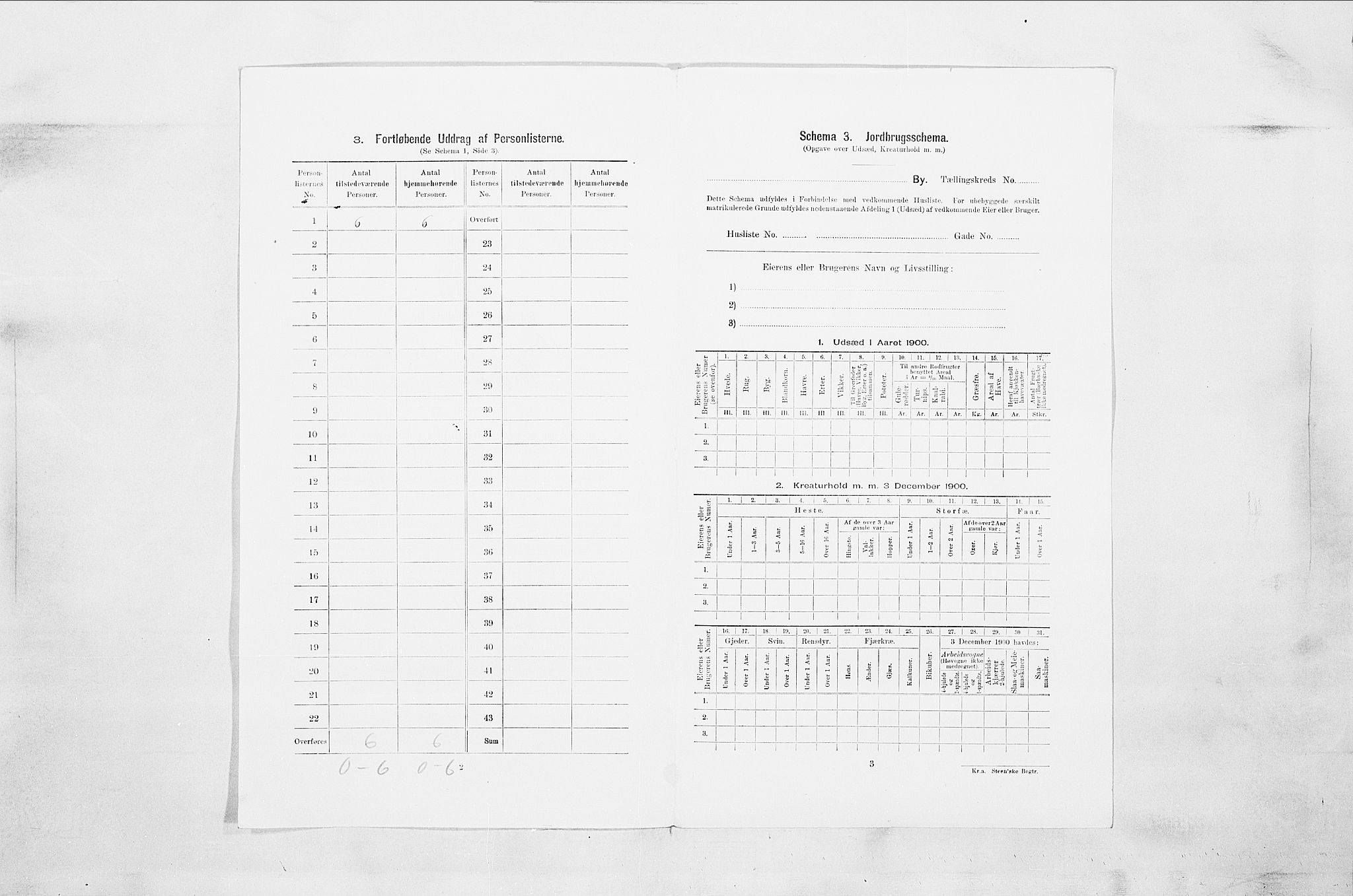 SAO, 1900 census for Moss, 1900