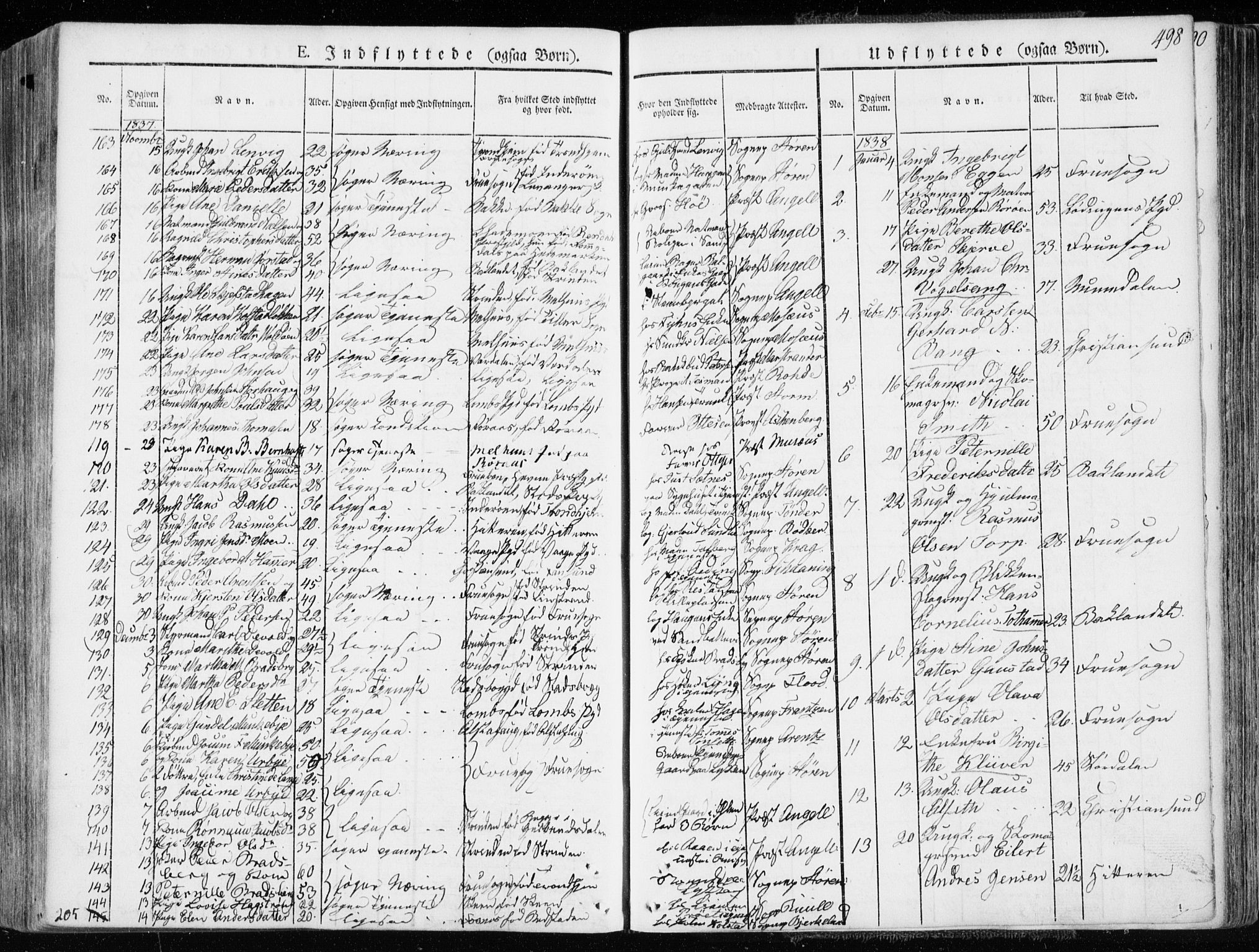 Ministerialprotokoller, klokkerbøker og fødselsregistre - Sør-Trøndelag, AV/SAT-A-1456/601/L0047: Parish register (official) no. 601A15, 1831-1839, p. 498