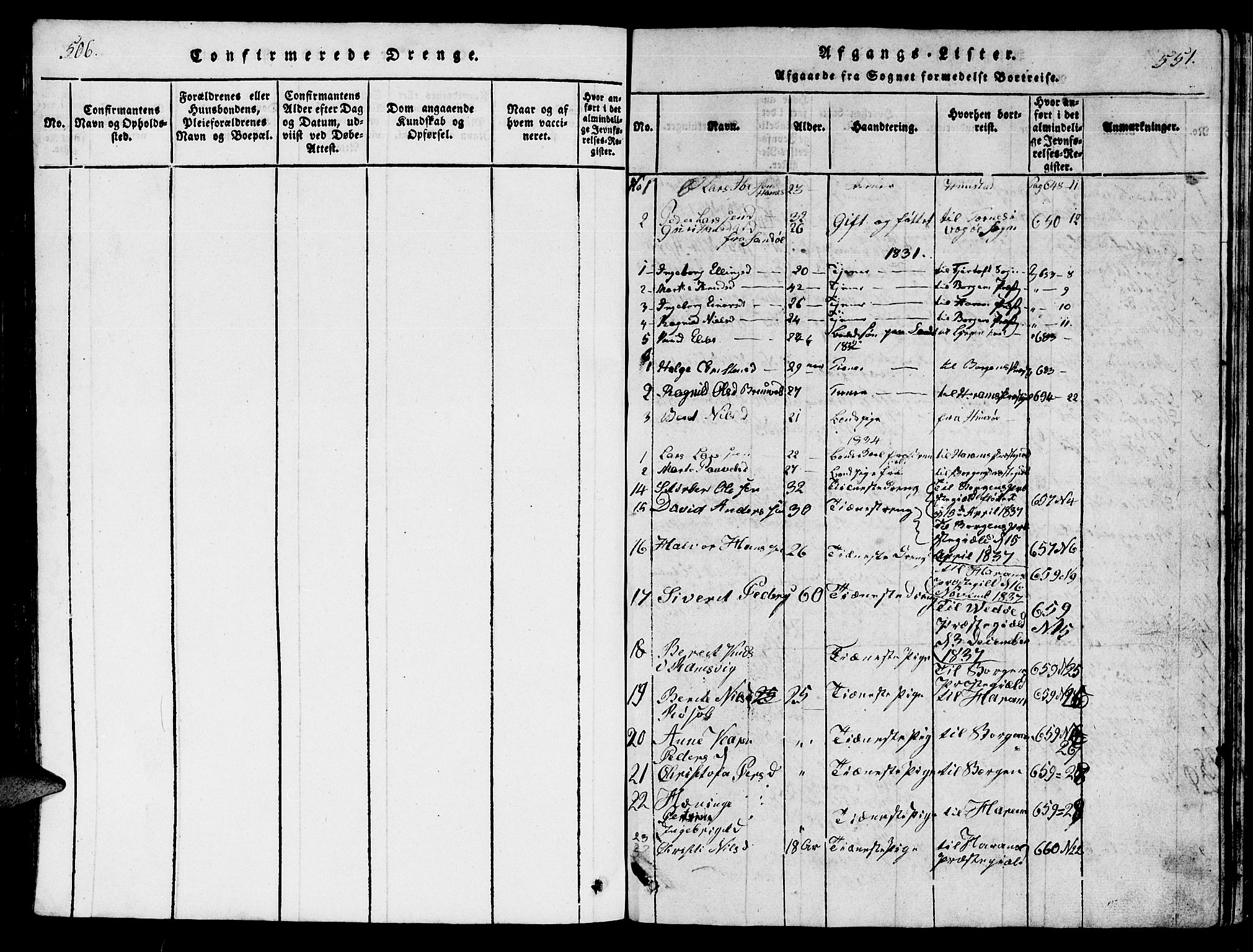 Ministerialprotokoller, klokkerbøker og fødselsregistre - Møre og Romsdal, AV/SAT-A-1454/561/L0731: Parish register (copy) no. 561C01, 1817-1867, p. 550-551