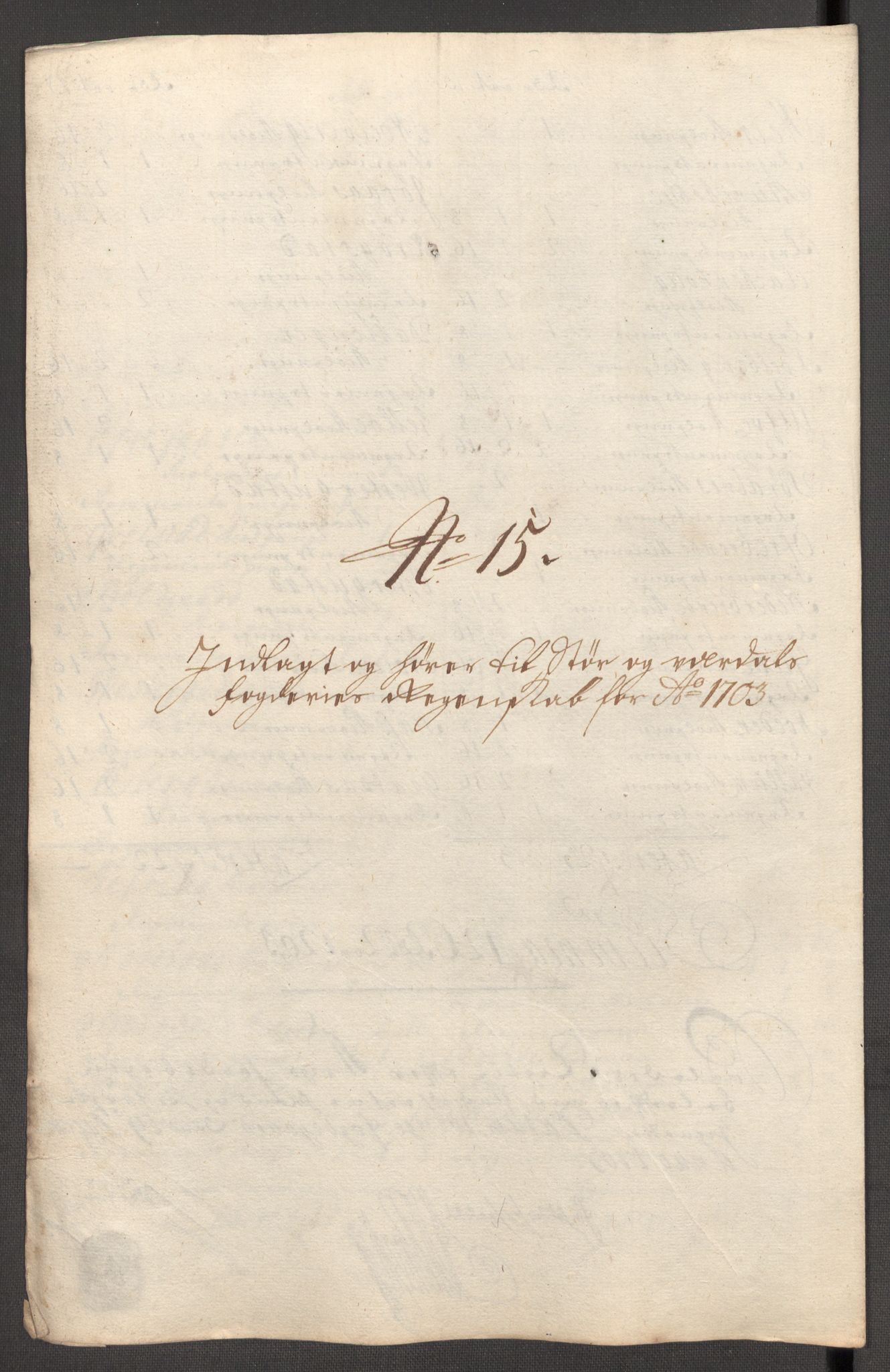 Rentekammeret inntil 1814, Reviderte regnskaper, Fogderegnskap, RA/EA-4092/R62/L4194: Fogderegnskap Stjørdal og Verdal, 1703, p. 196