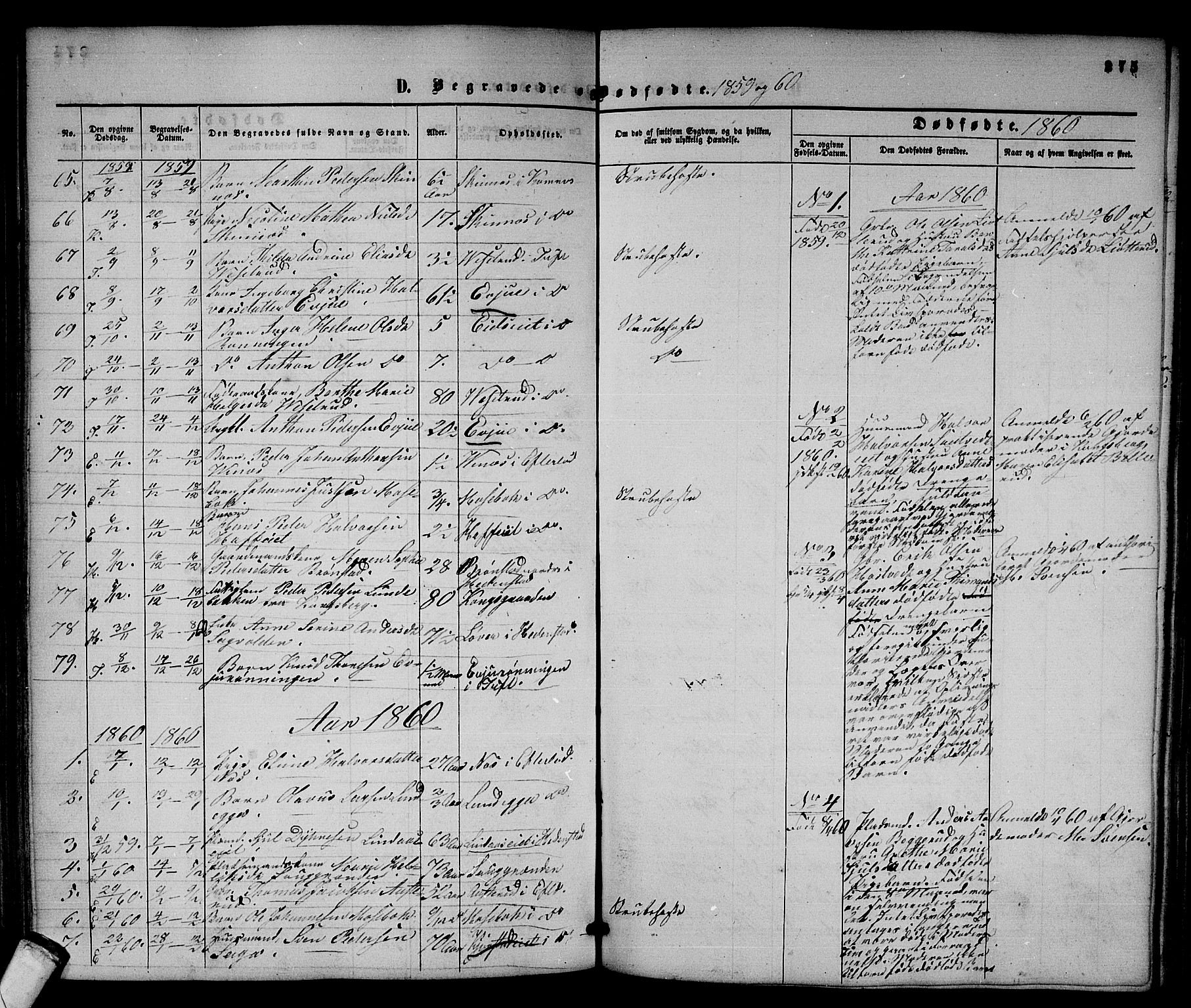 Sandsvær kirkebøker, AV/SAKO-A-244/G/Ga/L0005: Parish register (copy) no. I 5, 1857-1873, p. 275