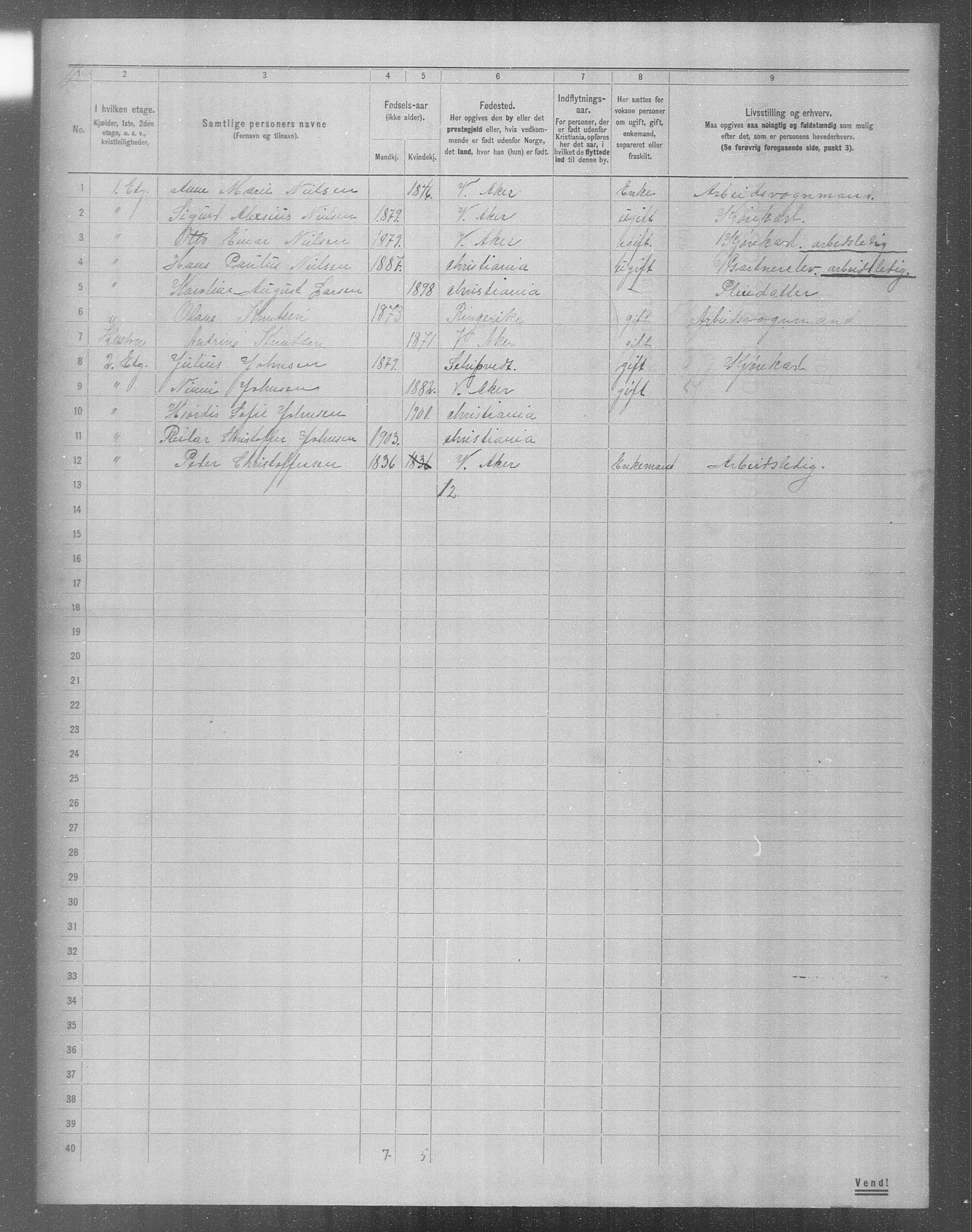 OBA, Municipal Census 1904 for Kristiania, 1904, p. 6590